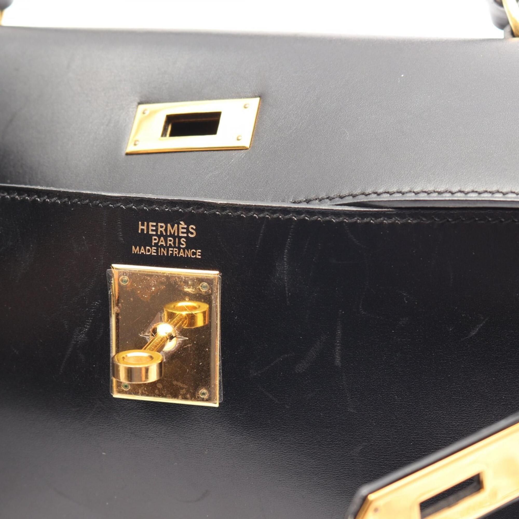 Box Calf Leather Handbag (Pre-Owned) - Hermes - Modalova