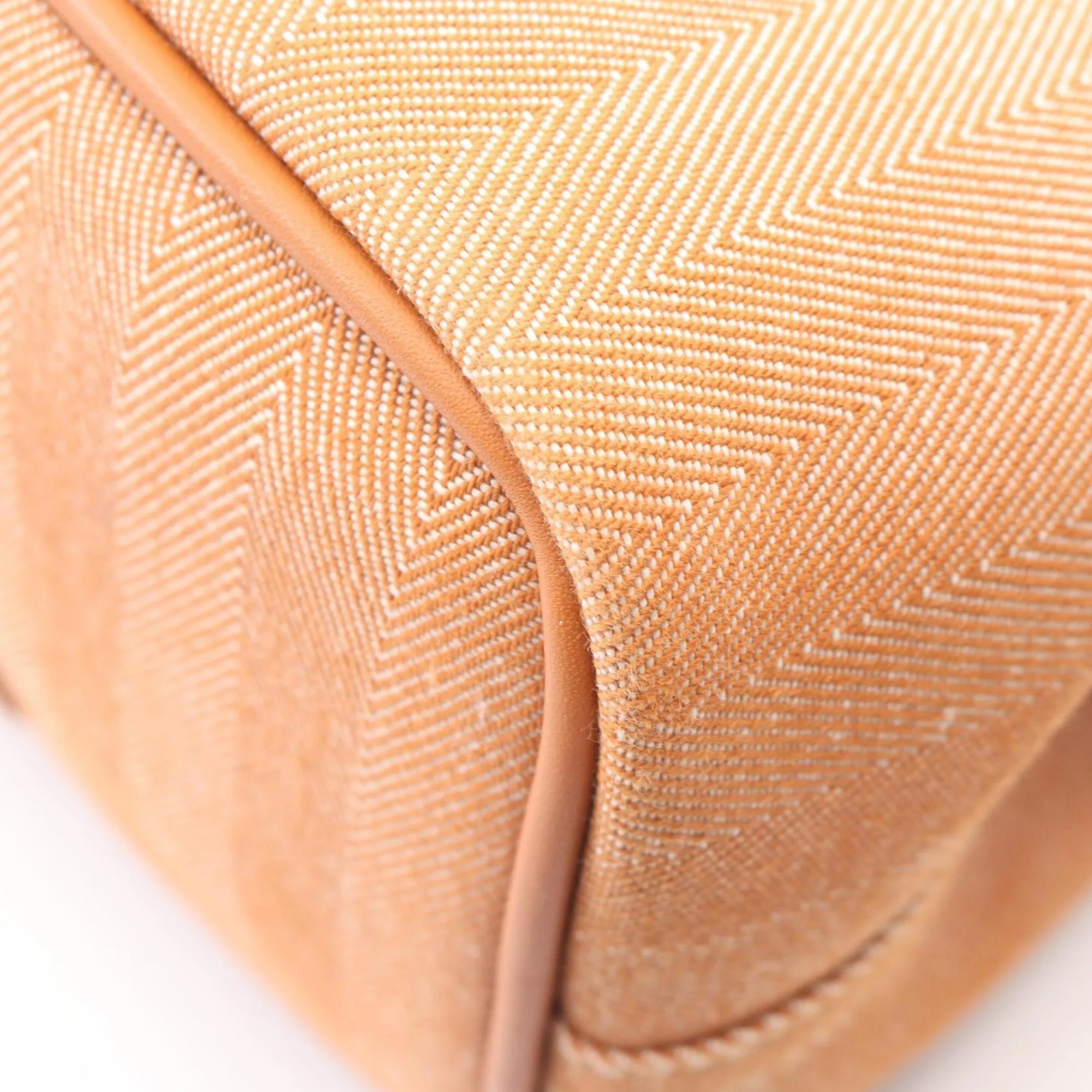 Toile Chevron Swift Leather Handbag (Pre-Owned) - Hermes - Modalova