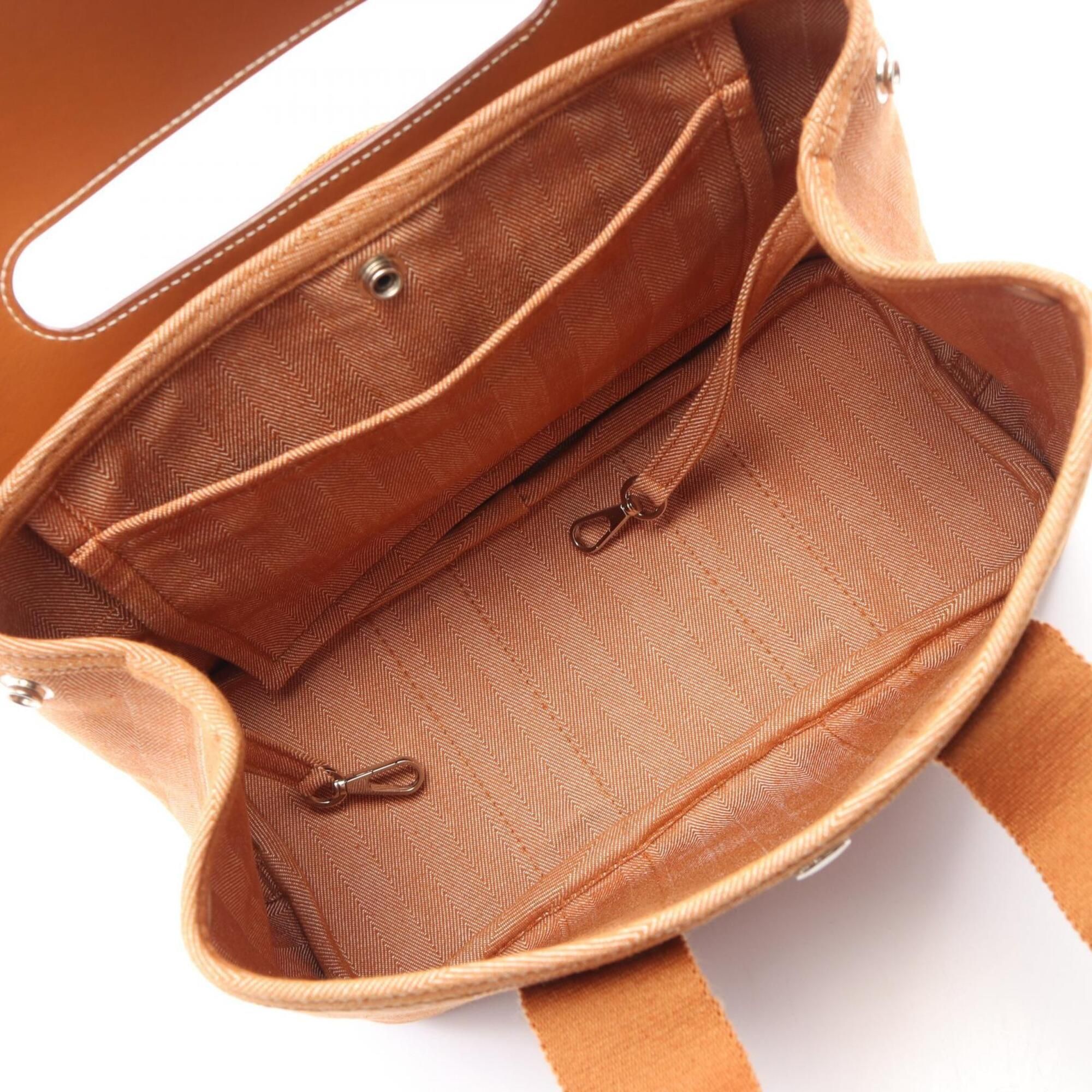 Toile Chevron Swift Leather Handbag (Pre-Owned) - Hermes - Modalova