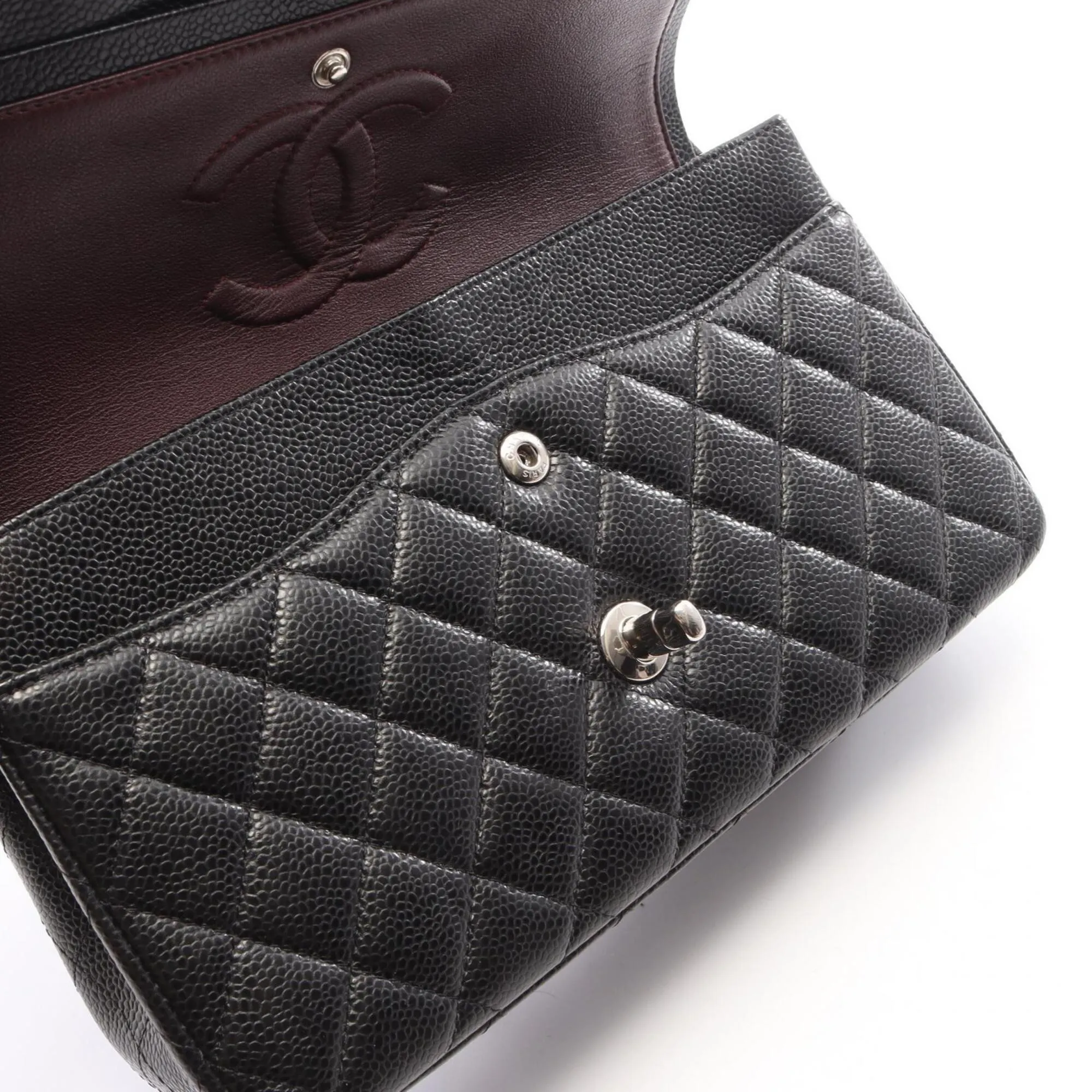 Grained Calfskin Handbag Shoulder Bag (Pre-Owned) - Chanel - Modalova