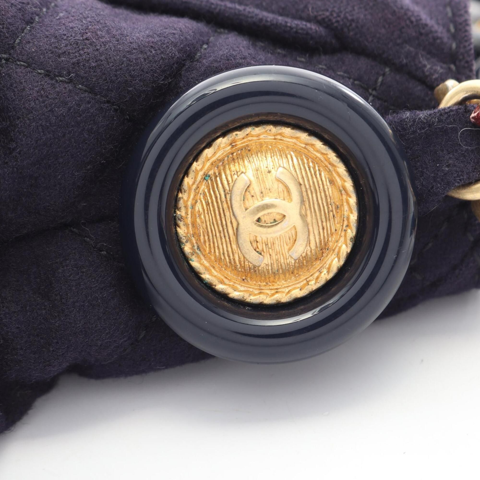 Wool Leather Handbag Shoulder Bag (Pre-Owned) - Chanel - Modalova