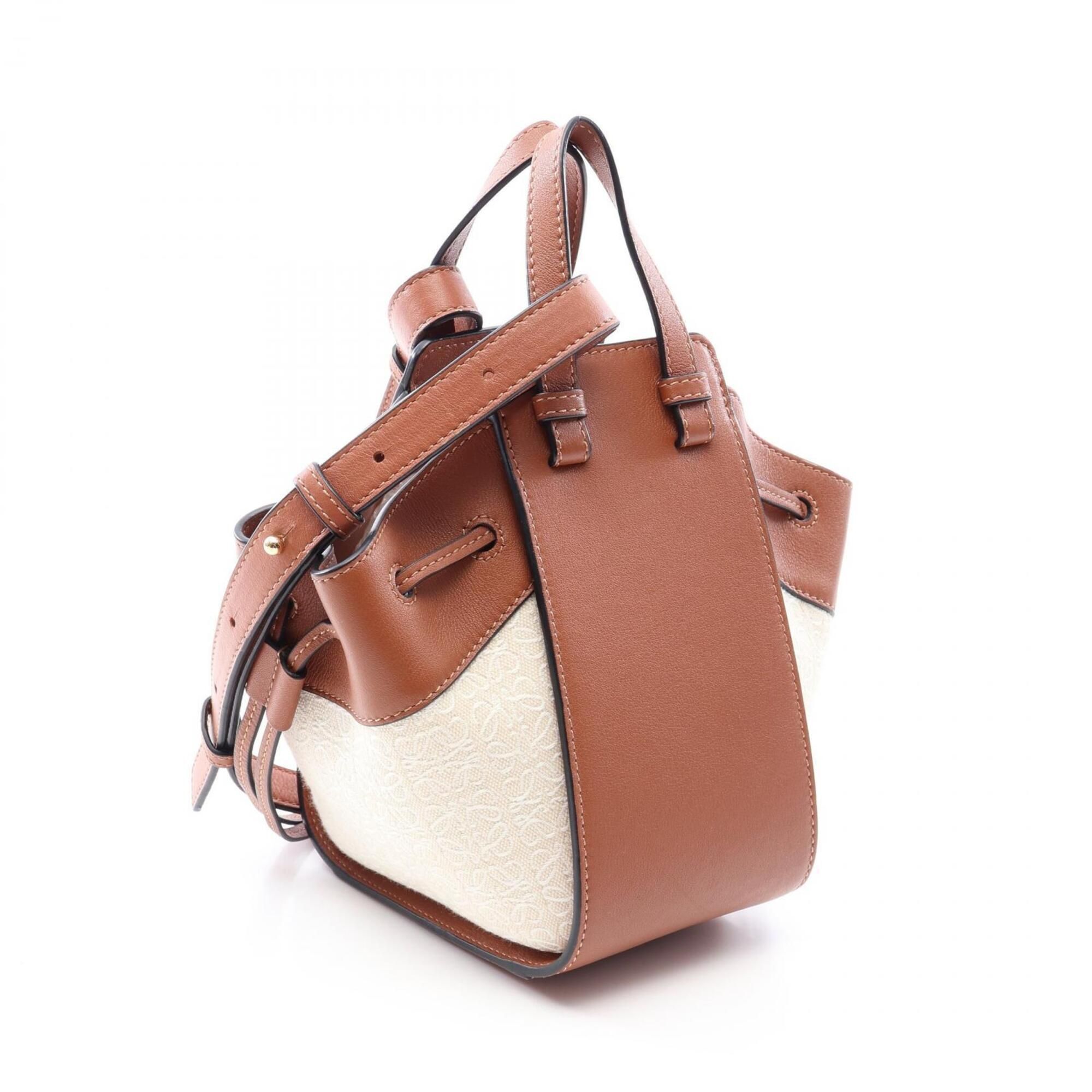 Canvas Leather Handbag (Pre-Owned) - Loewe - Modalova