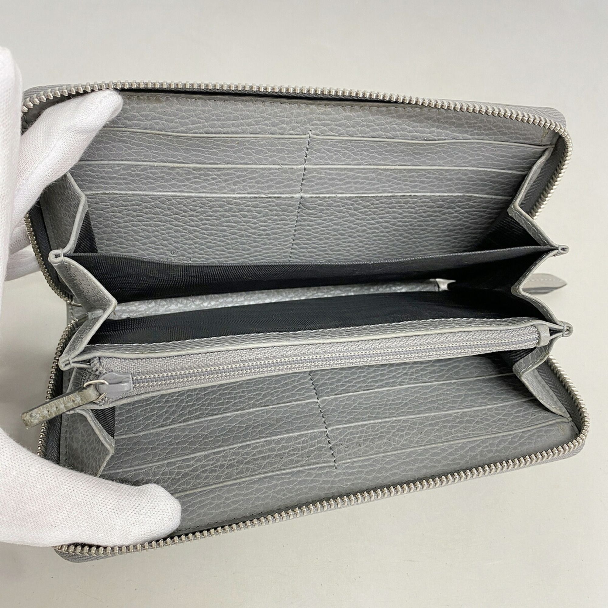 Leather Long Wallet (Bi-Fold) (Pre-Owned) - Gucci - Modalova