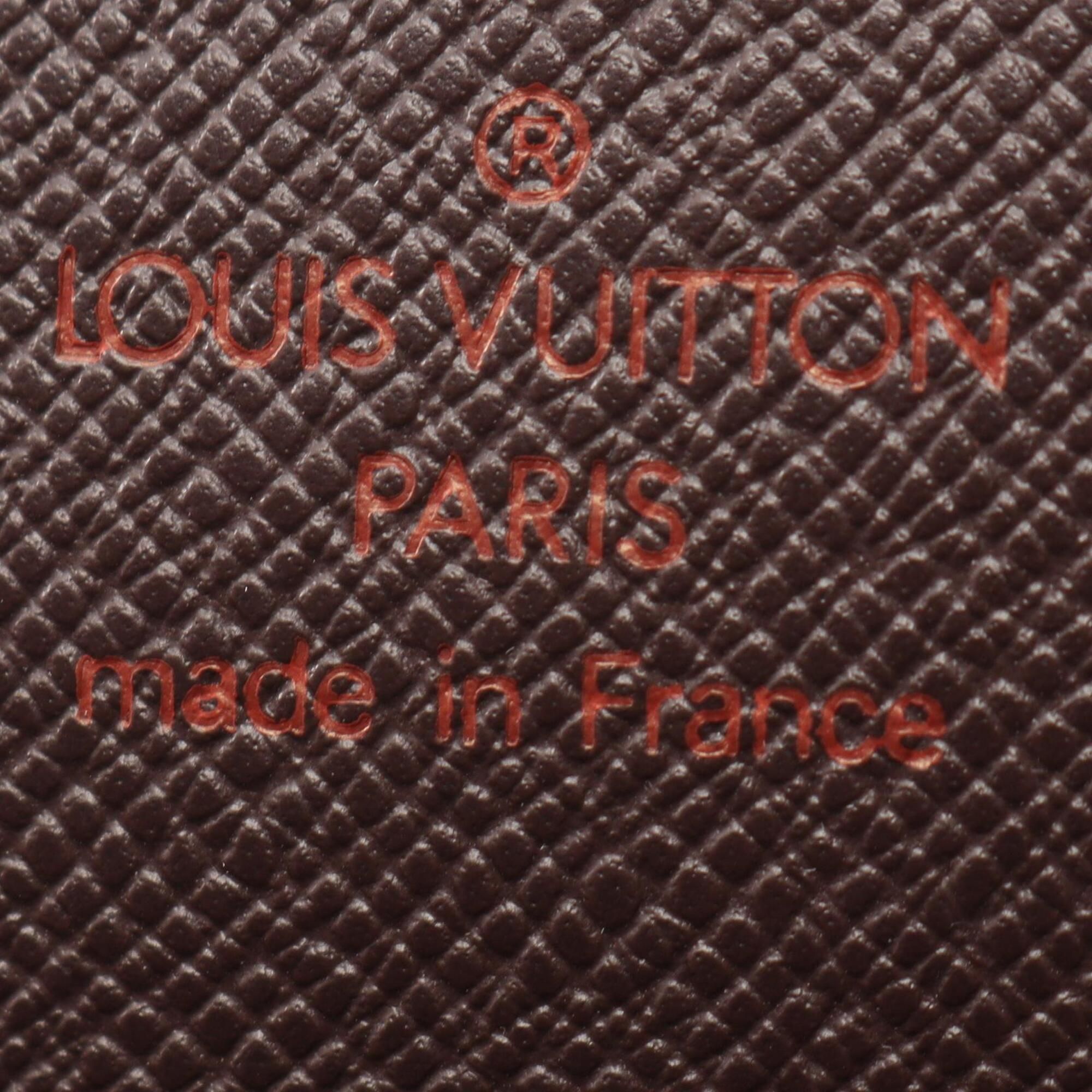 Damier Leather Pvc Long Wallet (Tri-Fold) (Pre-Owned) - Louis Vuitton - Modalova