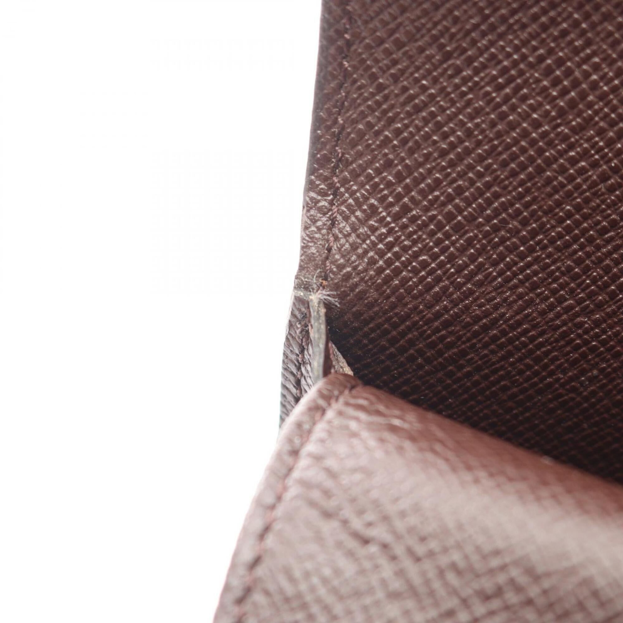 Damier Leather Pvc Long Wallet (Tri-Fold) (Pre-Owned) - Louis Vuitton - Modalova