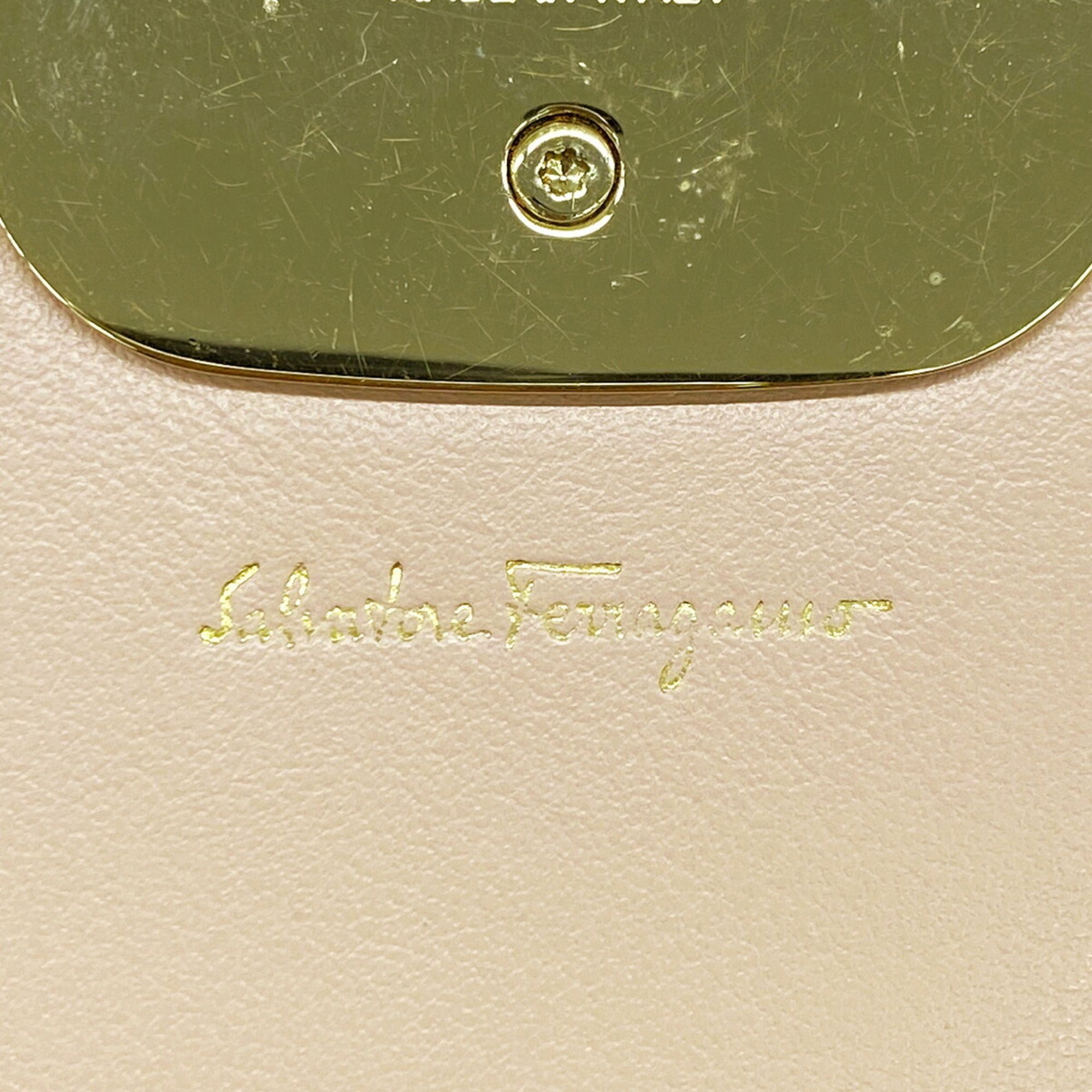 Leather Long Wallet (Bi-Fold) (Pre-Owned) - Salvatore Ferragamo - Modalova