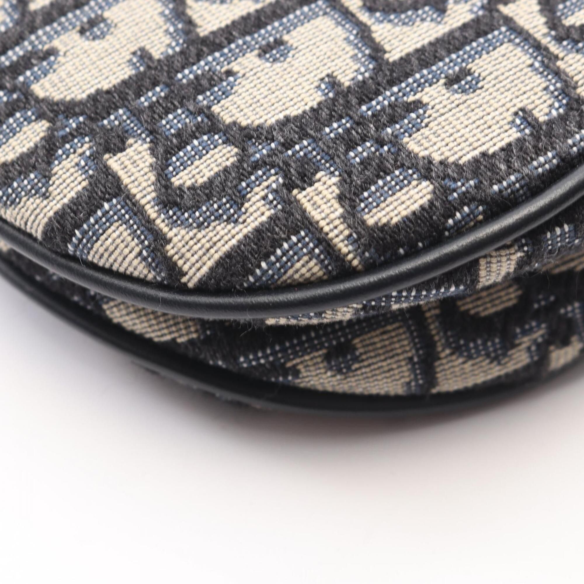 Canvas Leather Handbag Saddle Bag (Pre-Owned) - Christian Dior - Modalova