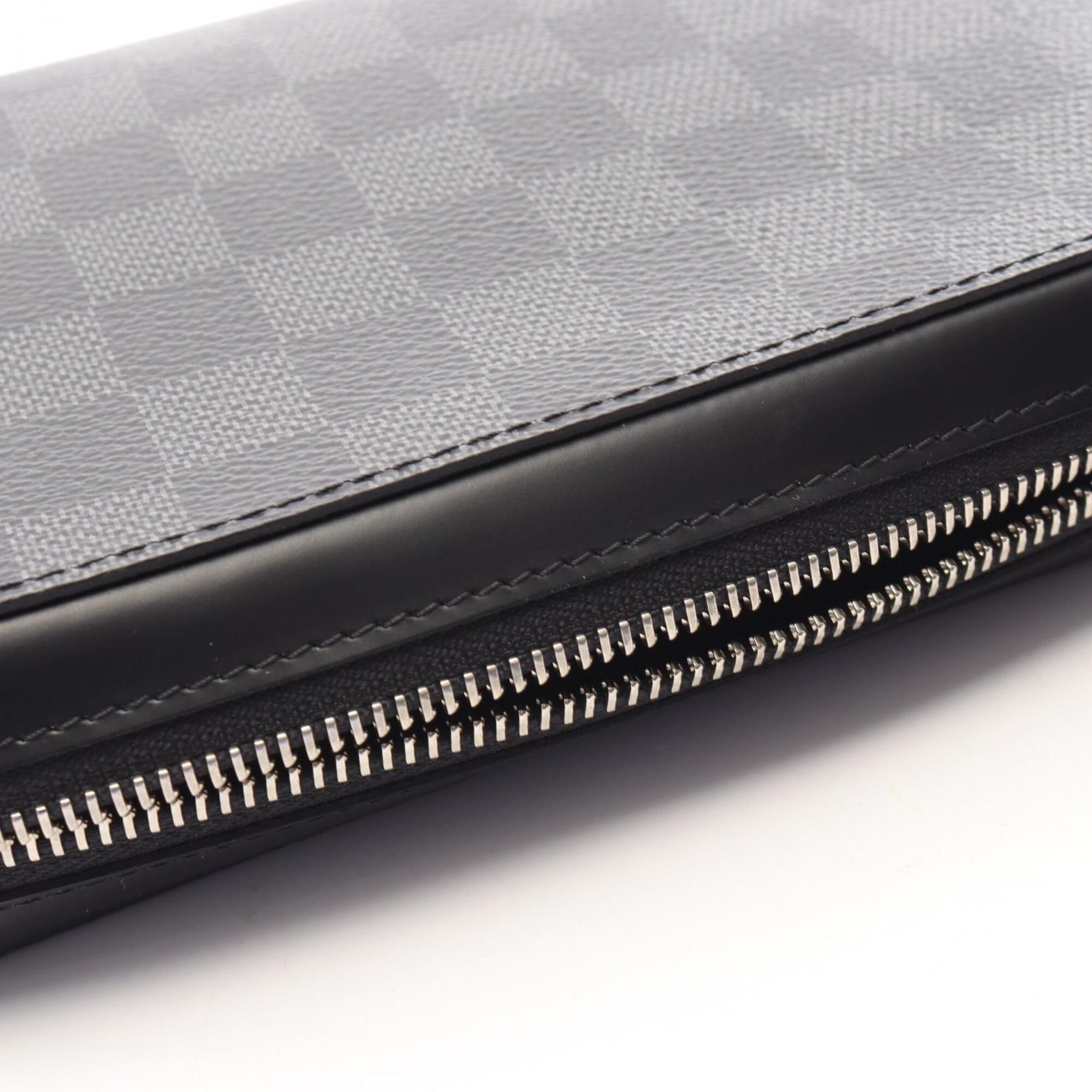 Damier Graphite Leather Pvc Long Wallet (Bi-Fold) (Pre-Owned) - Louis Vuitton - Modalova