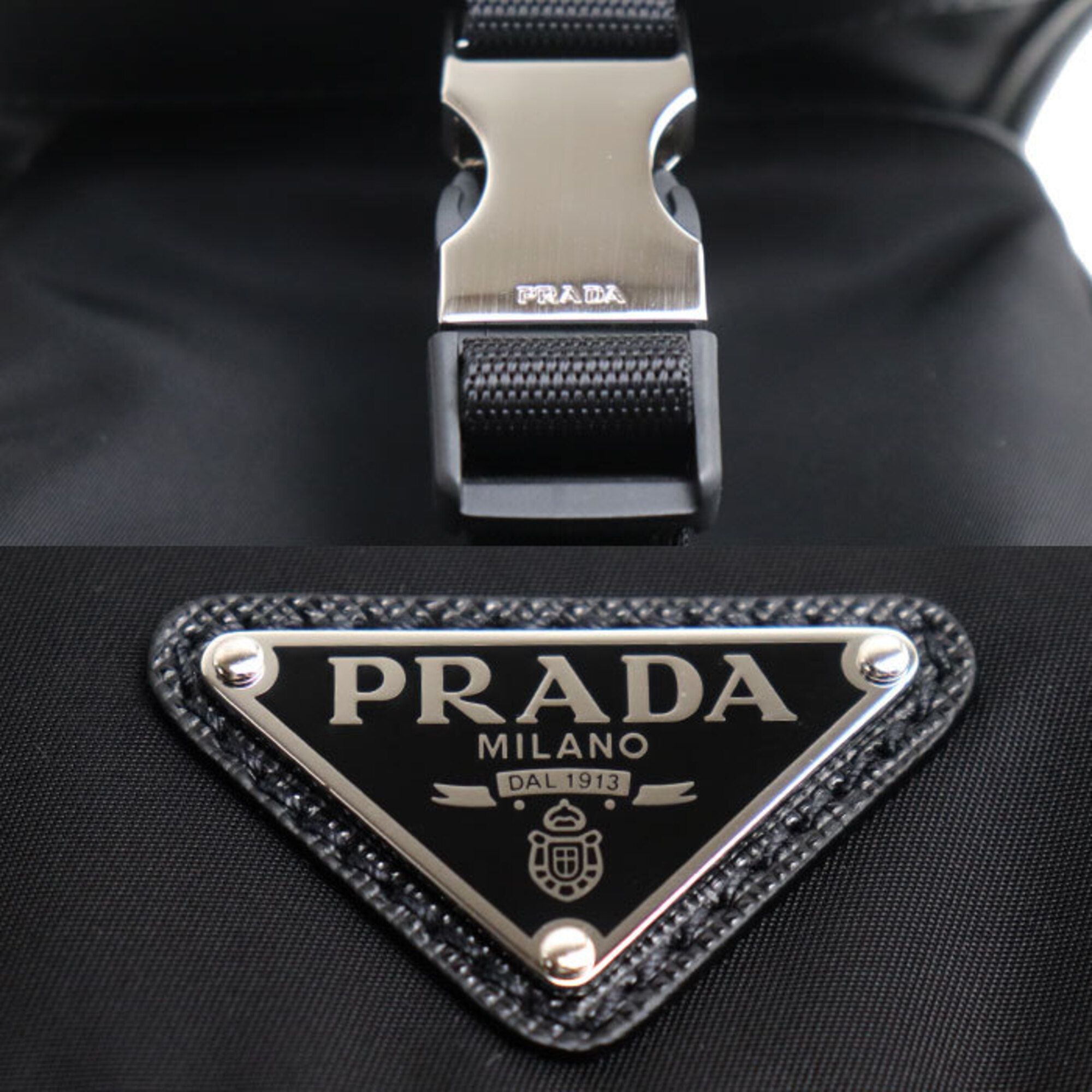 Nylon Leather Pouch Shoulder Bag (Pre-Owned) - Prada - Modalova