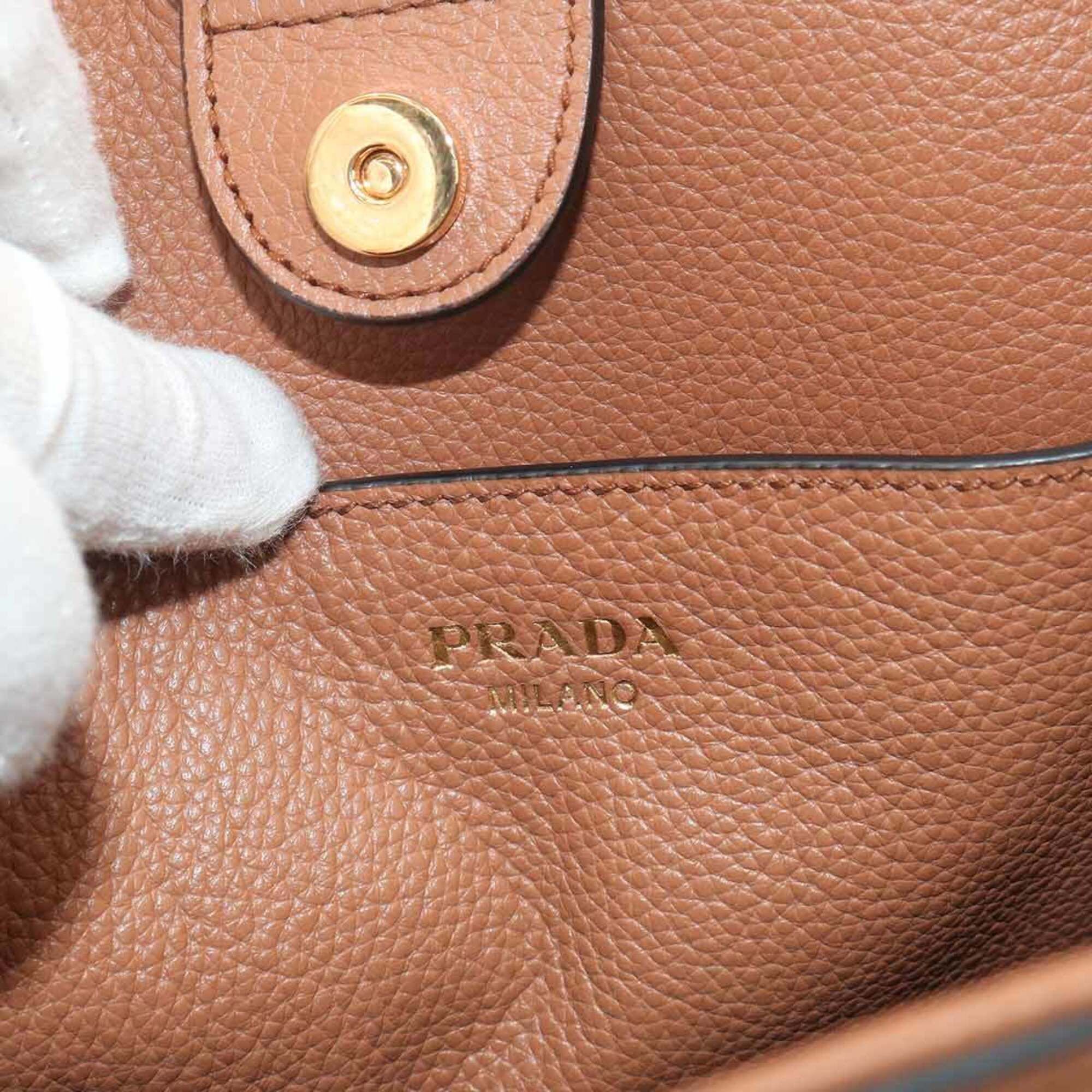 Leather Handbag (Pre-Owned) - Prada - Modalova