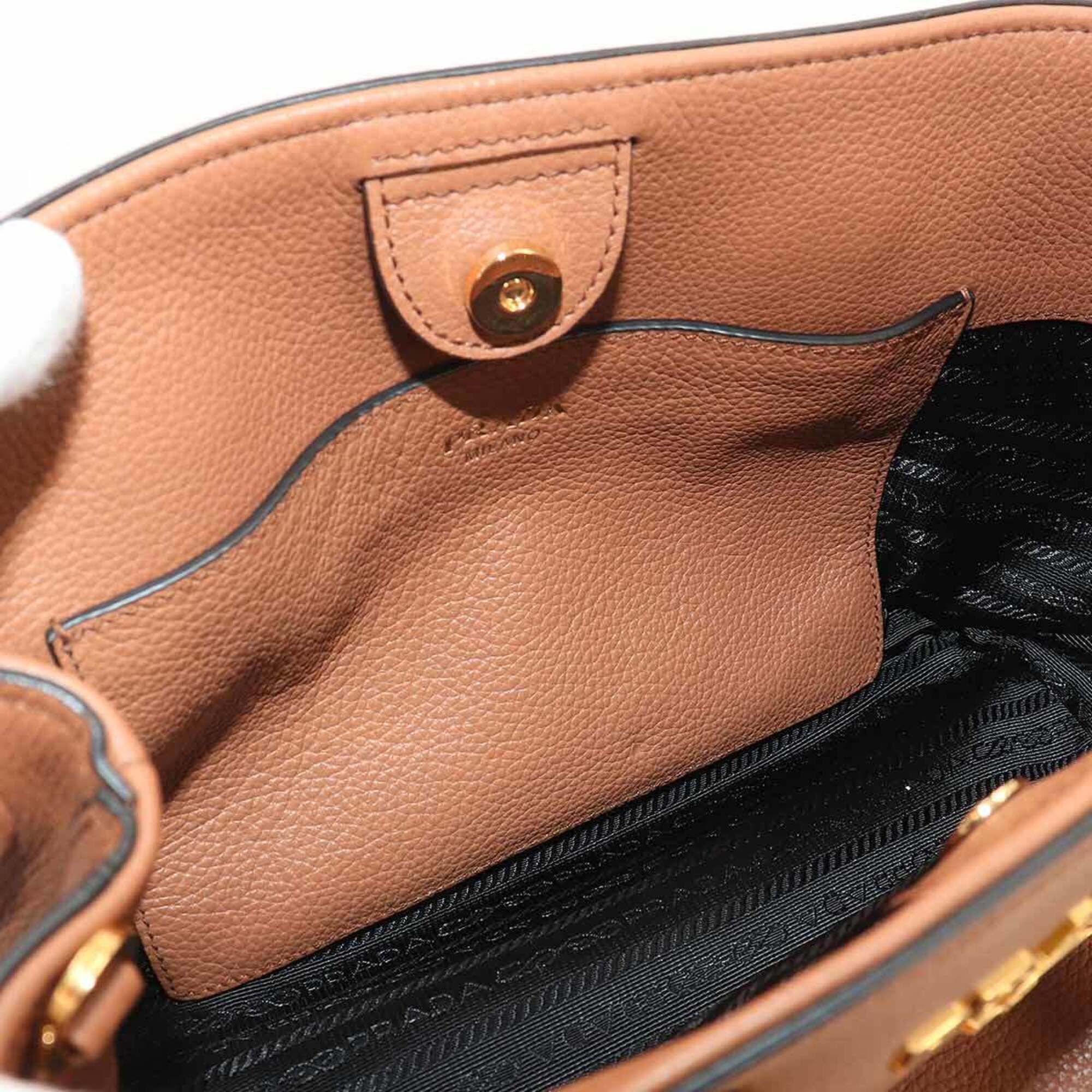 Leather Handbag (Pre-Owned) - Prada - Modalova
