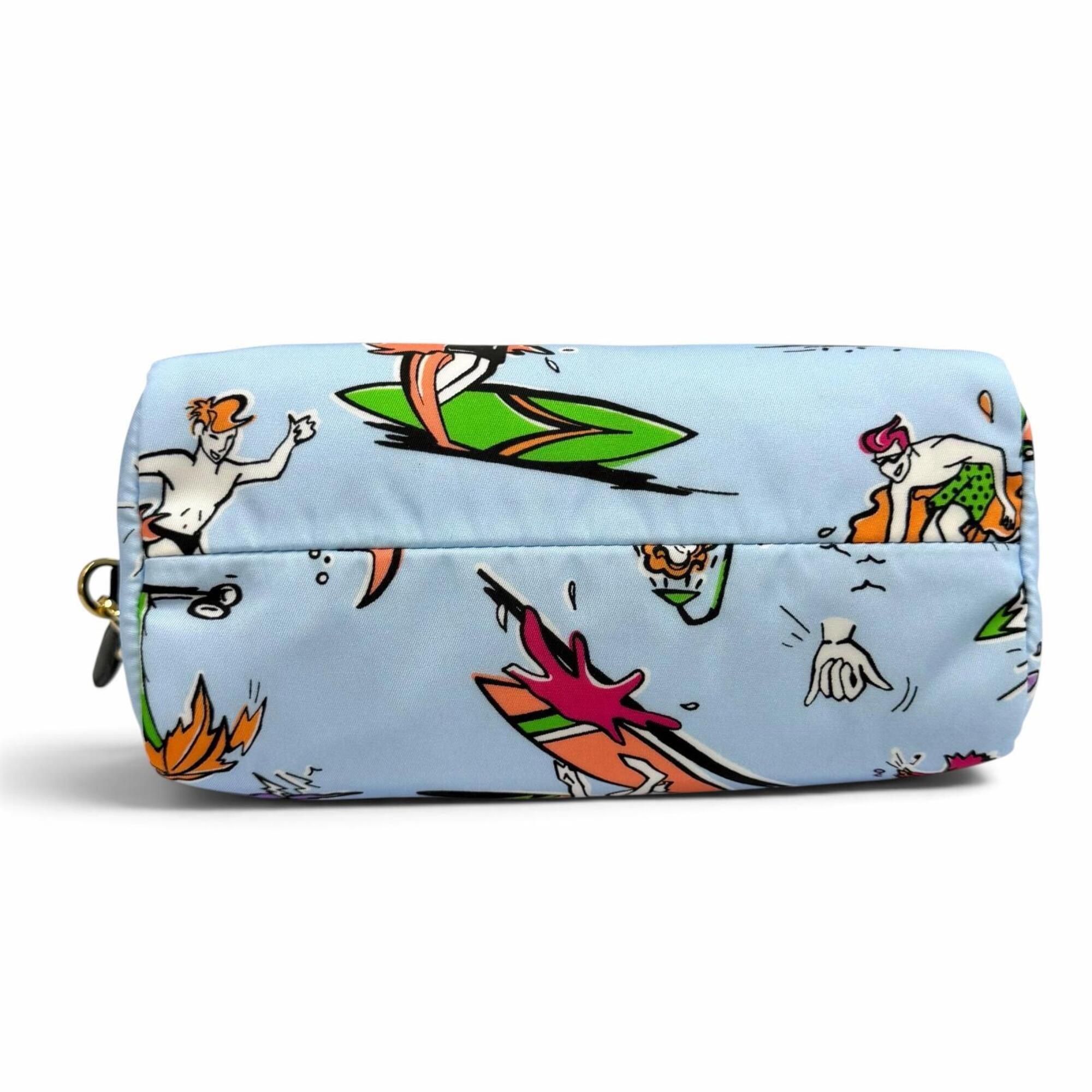 Prada Blue Nylon Pouch (Pre-Owned) - Prada - Modalova