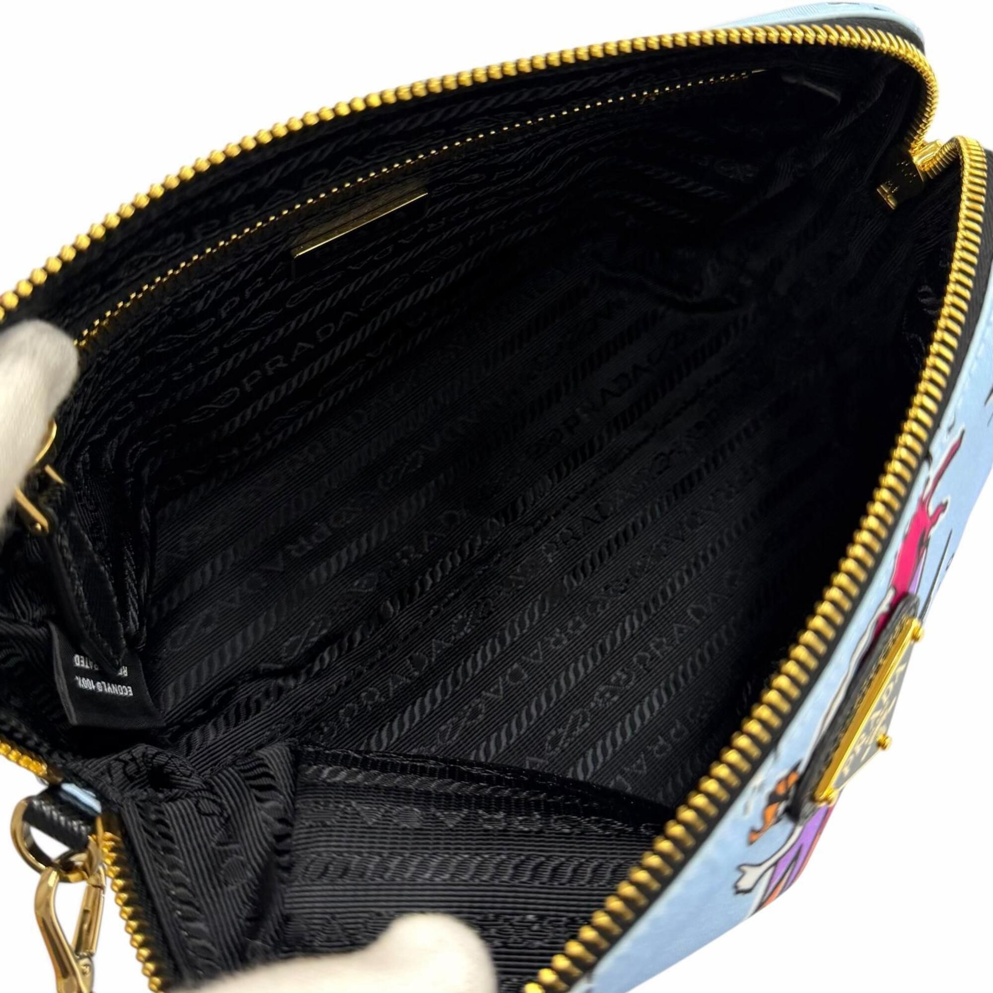 Prada Blue Nylon Pouch (Pre-Owned) - Prada - Modalova