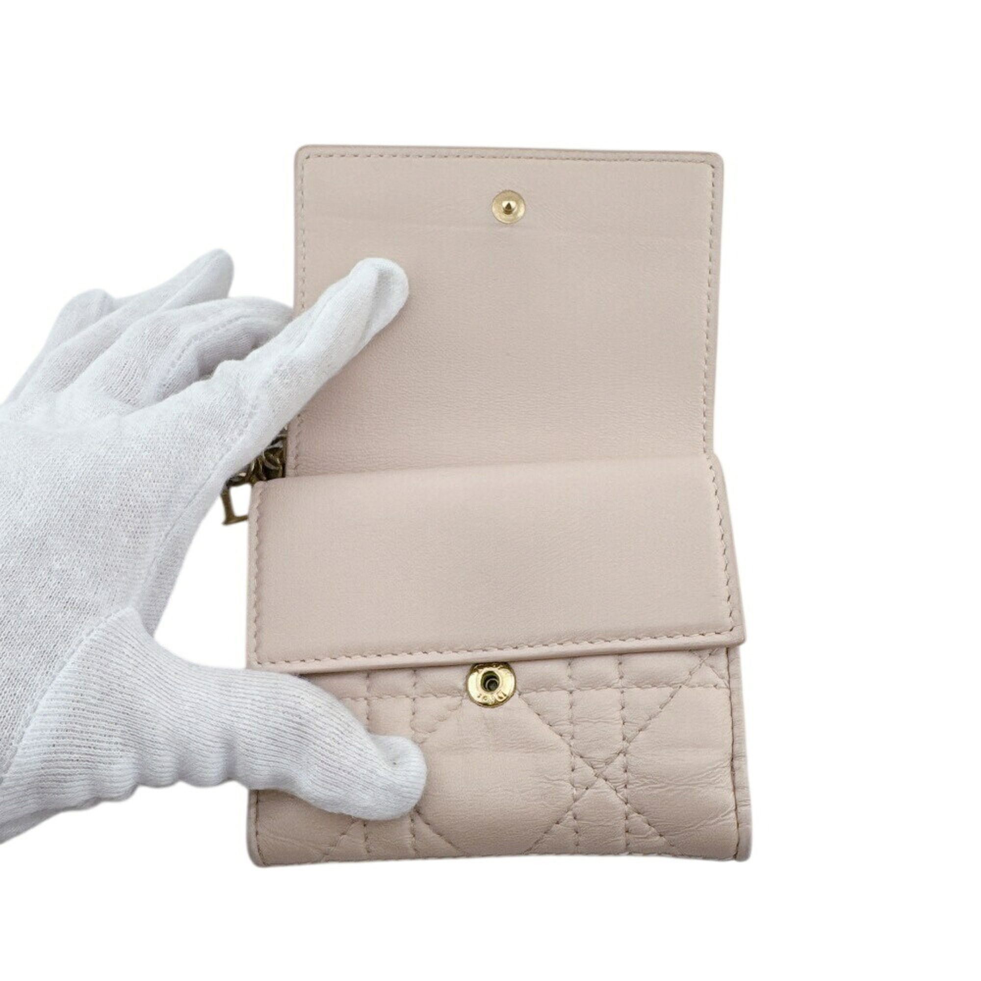 Leather Wallet (Tri-Fold) (Pre-Owned) - Christian Dior - Modalova