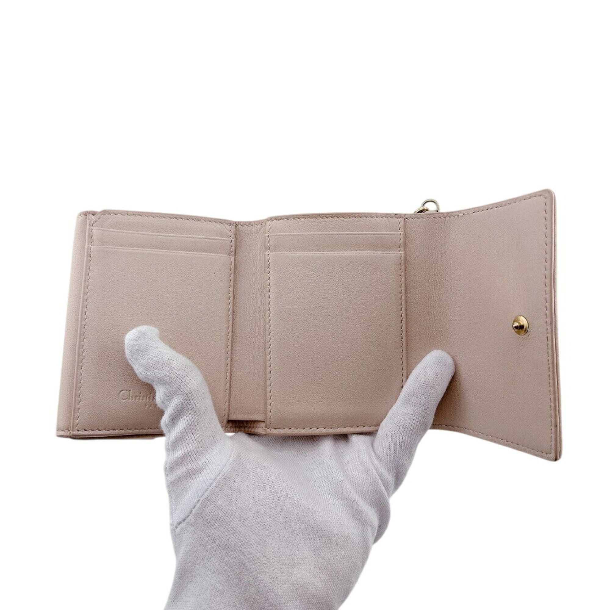 Leather Wallet (Tri-Fold) (Pre-Owned) - Christian Dior - Modalova