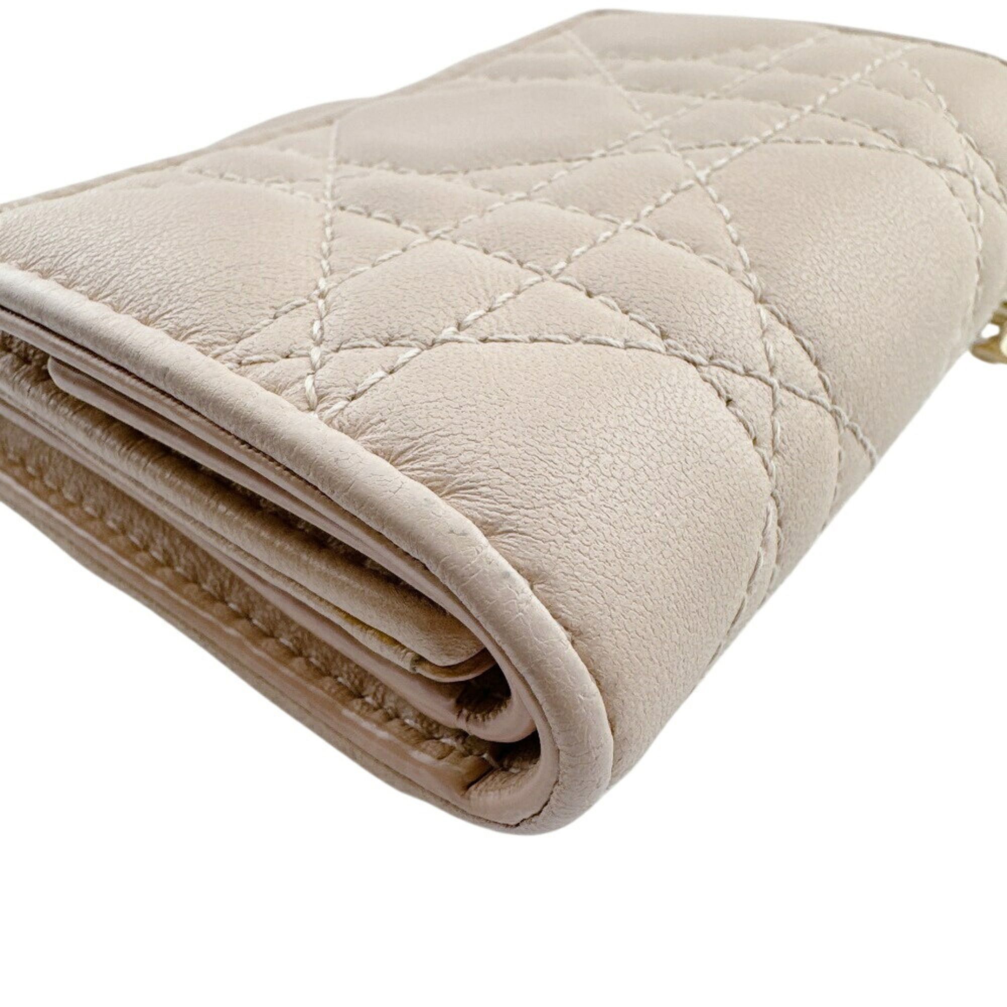 Leather Wallet (Tri-Fold) (Pre-Owned) - Christian Dior - Modalova