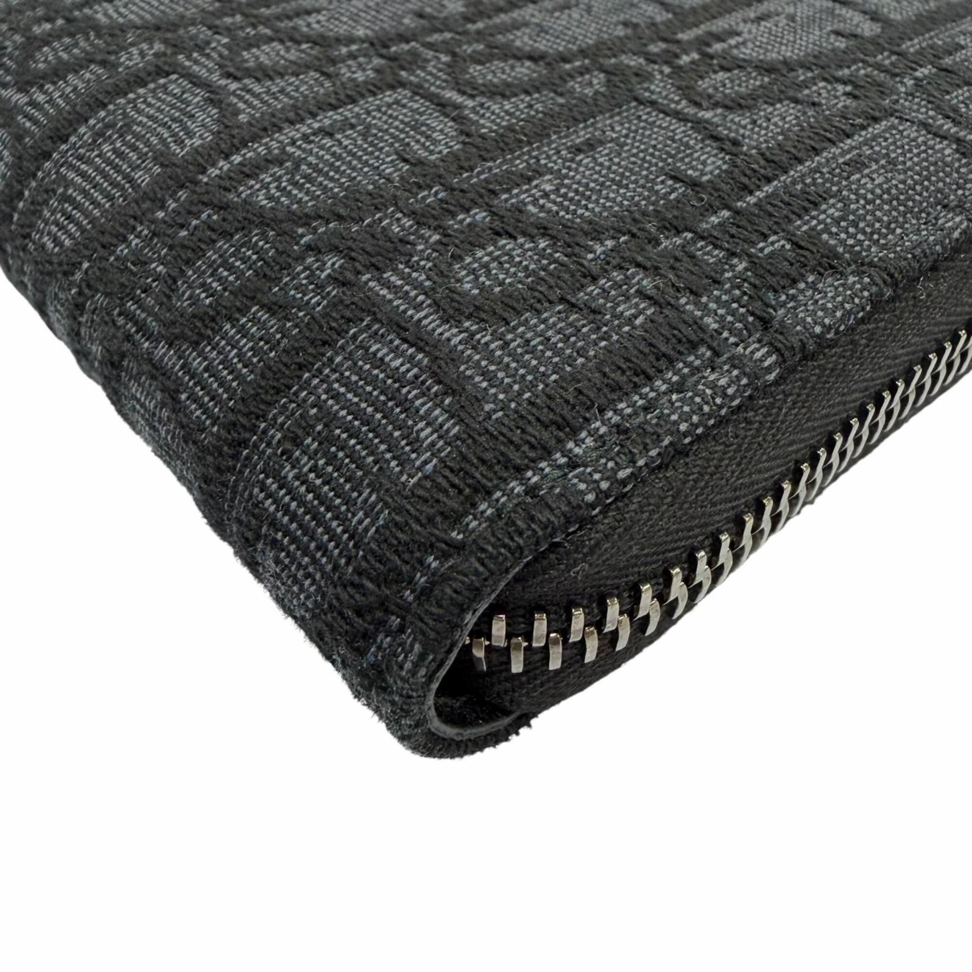 Leather Fabric Long Wallet (Bi-Fold) (Pre-Owned) - Christian Dior - Modalova