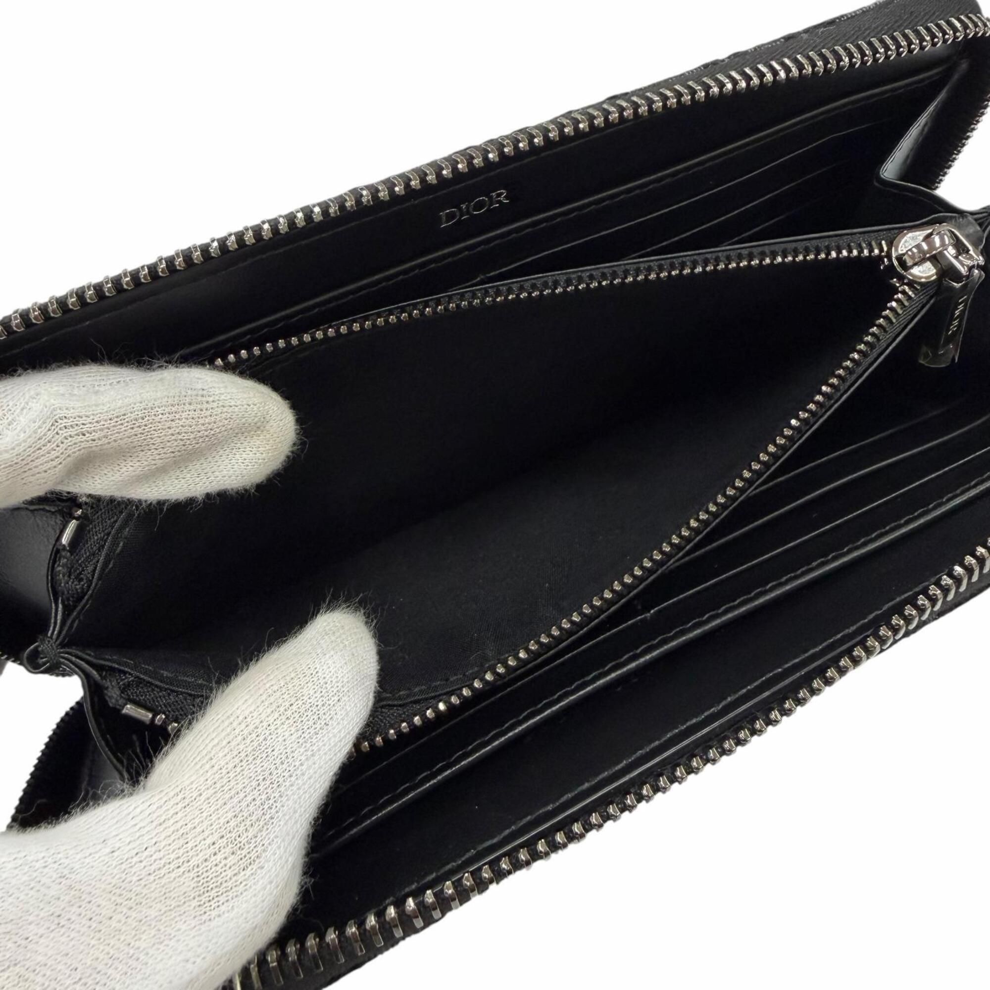 Leather Fabric Long Wallet (Bi-Fold) (Pre-Owned) - Christian Dior - Modalova