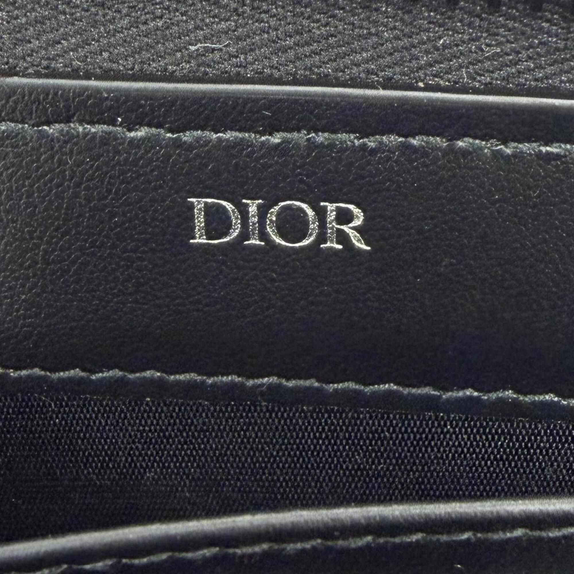 Leather Fabric Long Wallet (Bi-Fold) (Pre-Owned) - Christian Dior - Modalova