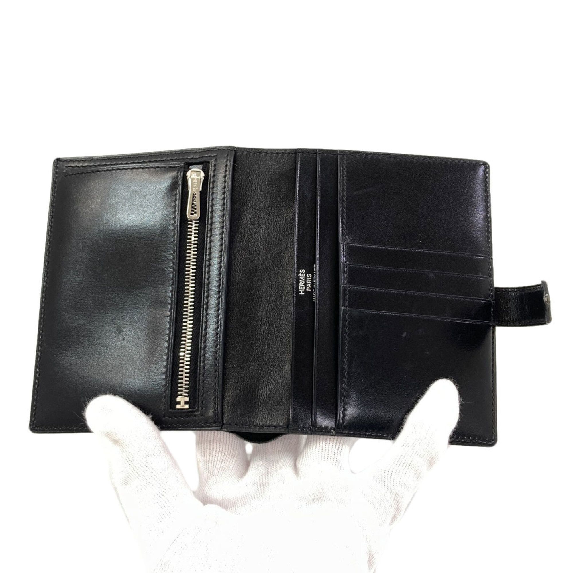 Box Calf Leather Wallet (Bi-Fold) (Pre-Owned) - Hermes - Modalova
