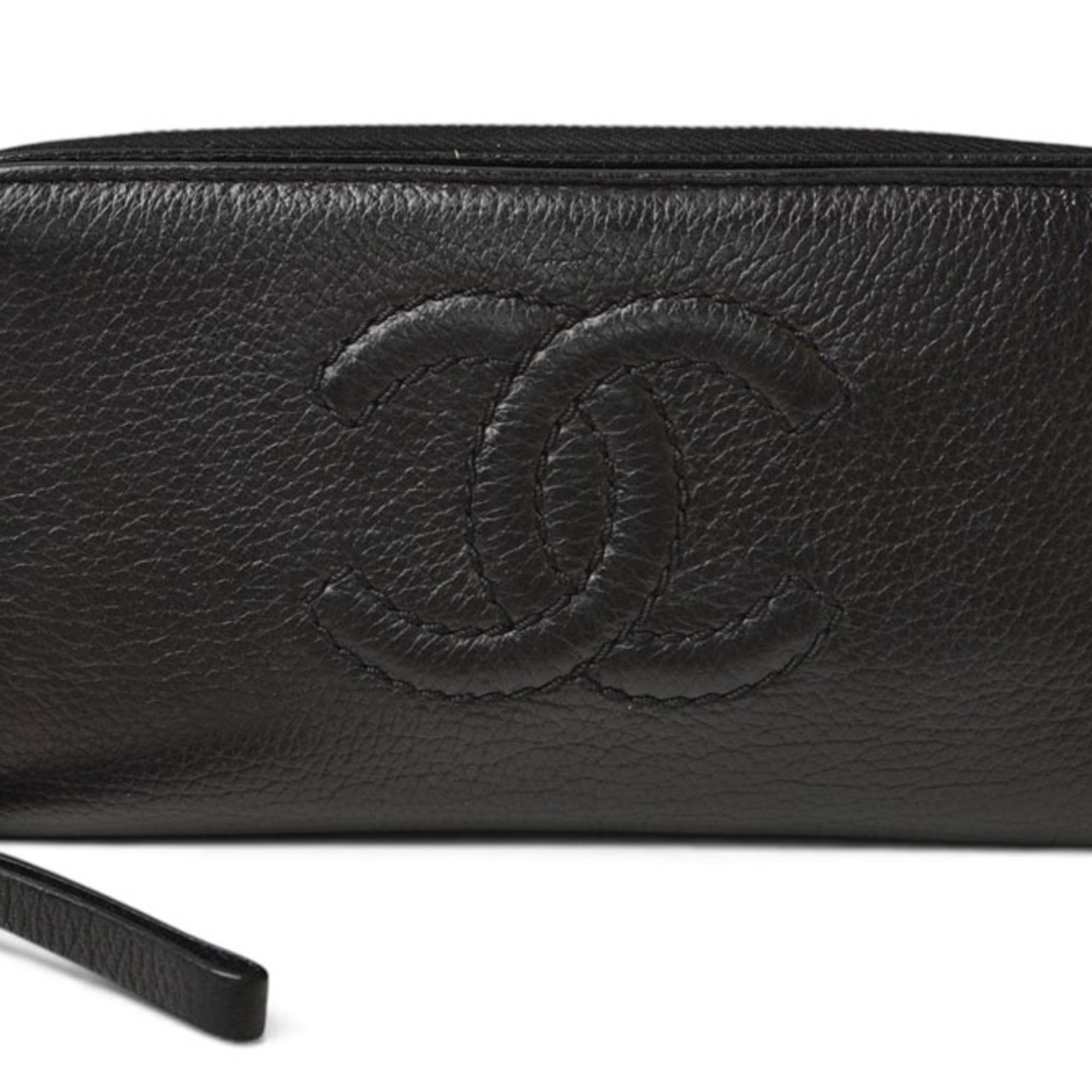 Leather Long Wallet (Bi-Fold) (Pre-Owned) - Chanel - Modalova