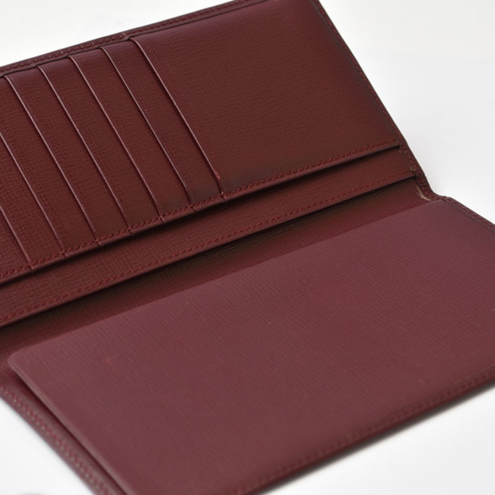 Leather Long Wallet (Bi-Fold) (Pre-Owned) - Cartier - Modalova