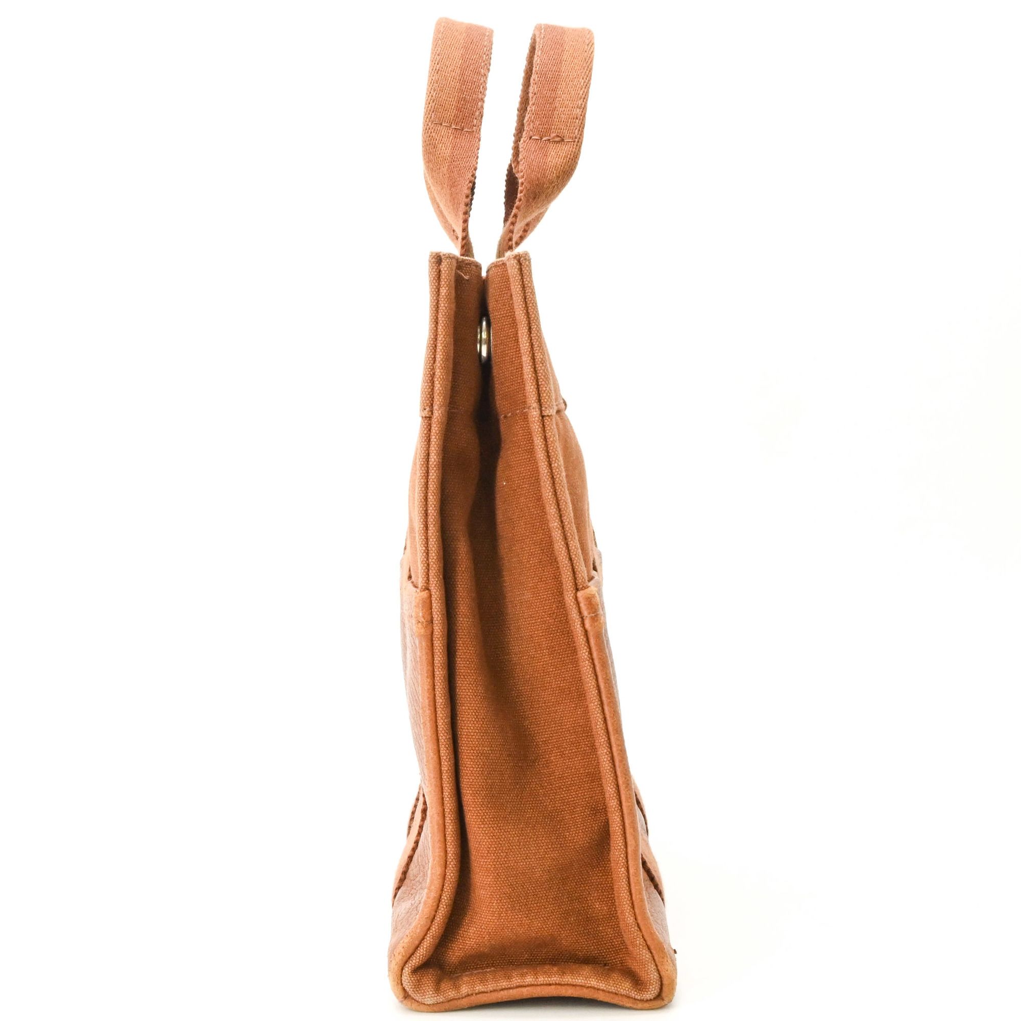 Fourre Tout Canvas Leather Handbag (Pre-Owned) - Hermes - Modalova