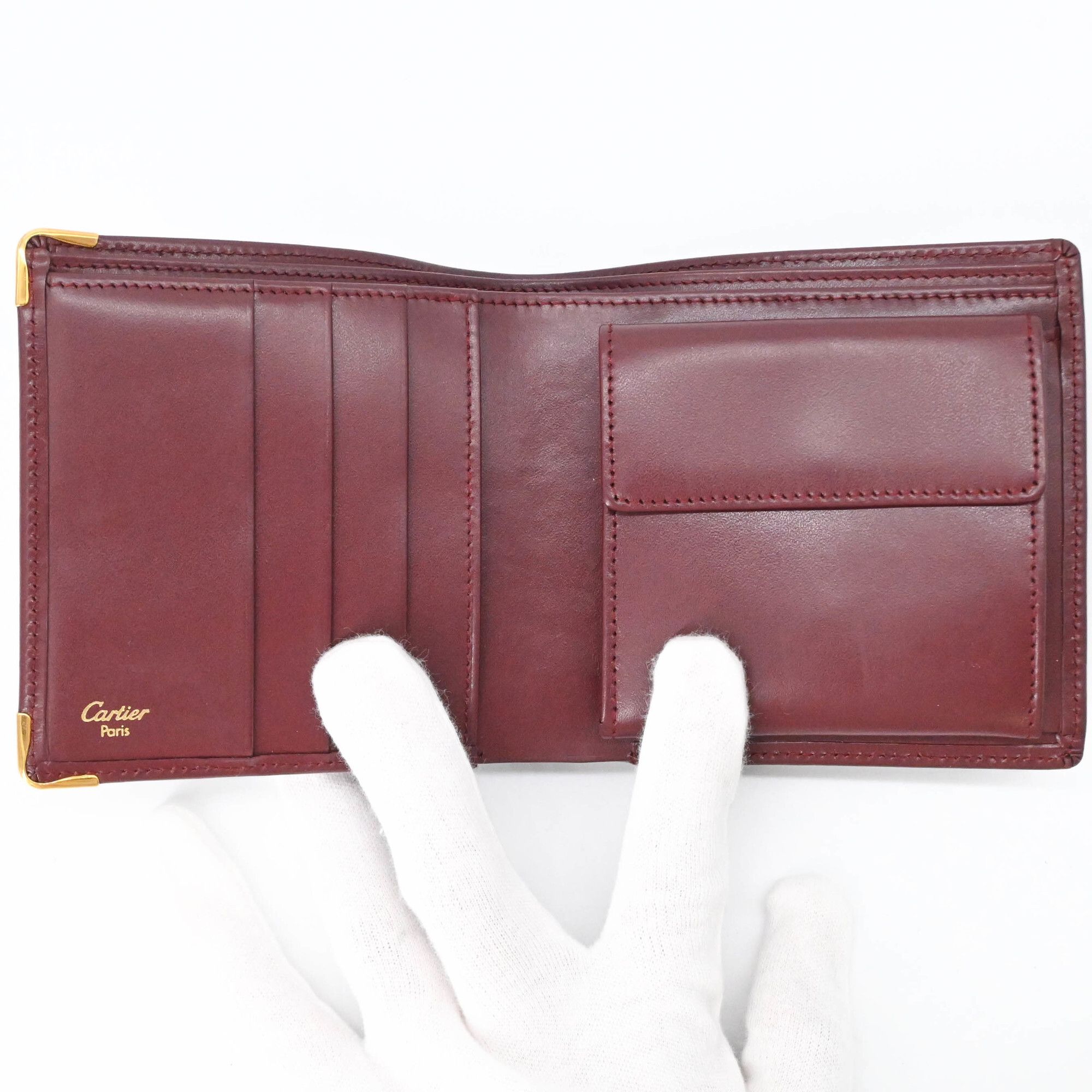 Must Leather Wallet (Bi-Fold) (Pre-Owned) - Cartier - Modalova