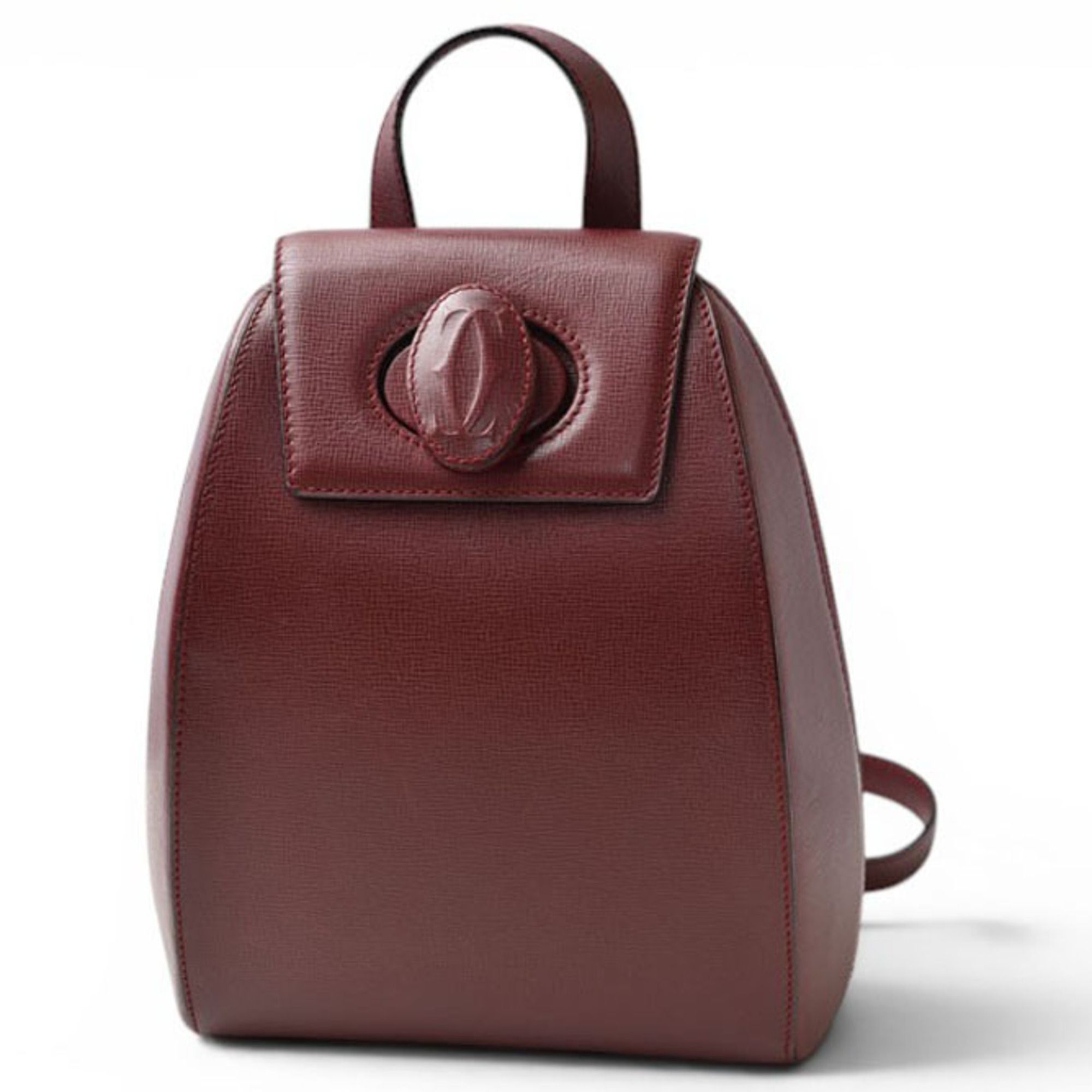 Leather Backpack (Pre-Owned) - Cartier - Modalova