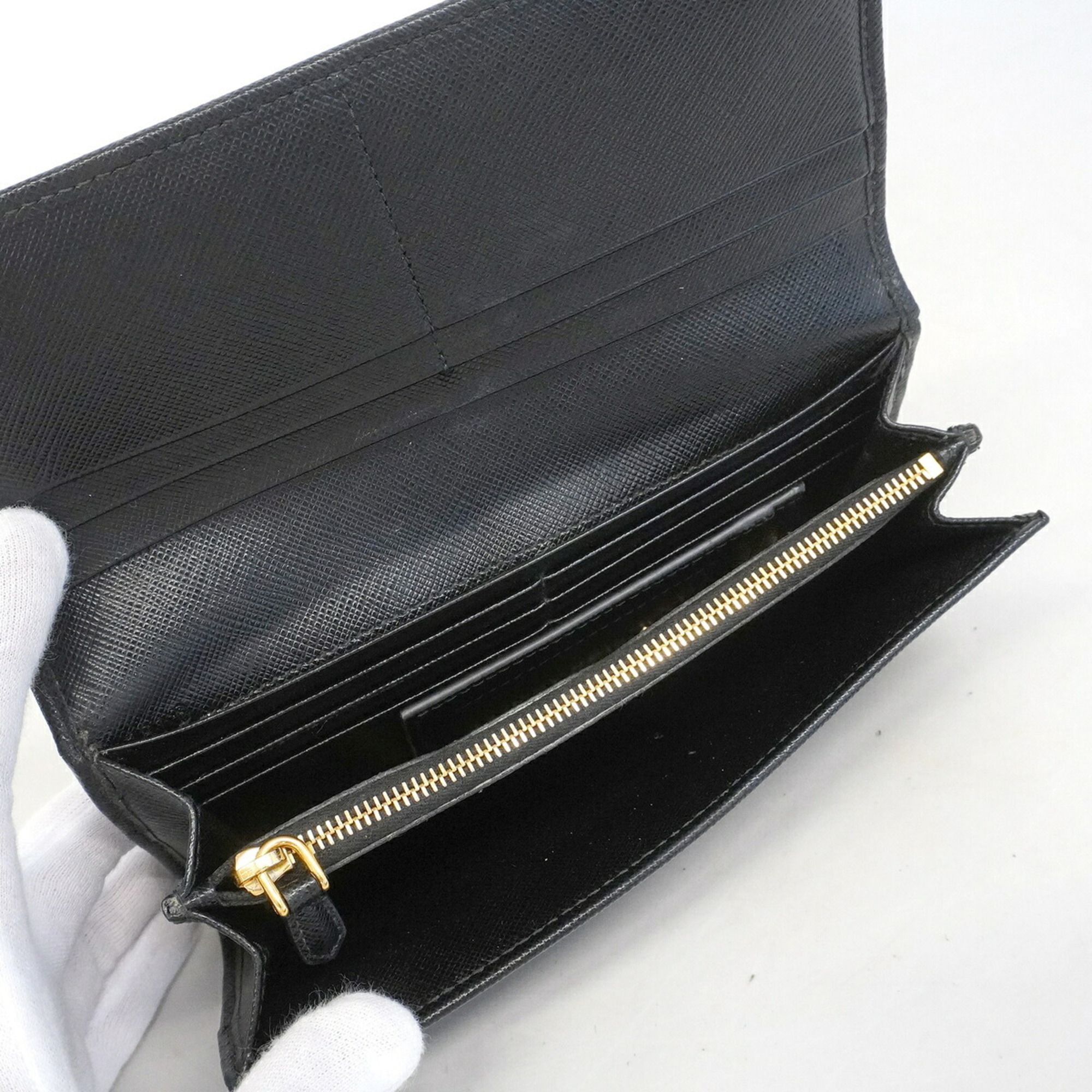 Leather Long Wallet (Bi-Fold) (Pre-Owned) - Prada - Modalova