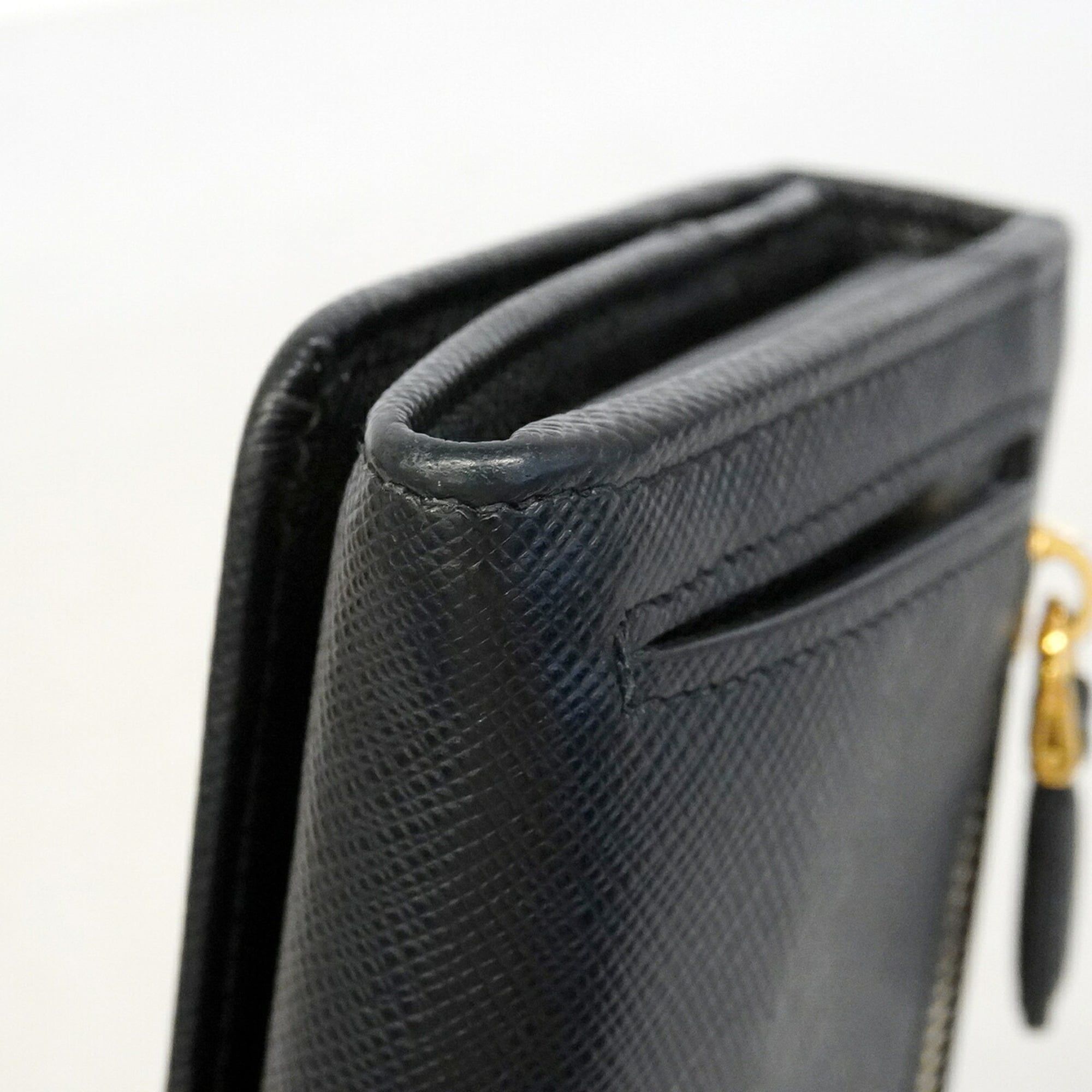Leather Long Wallet (Bi-Fold) (Pre-Owned) - Prada - Modalova