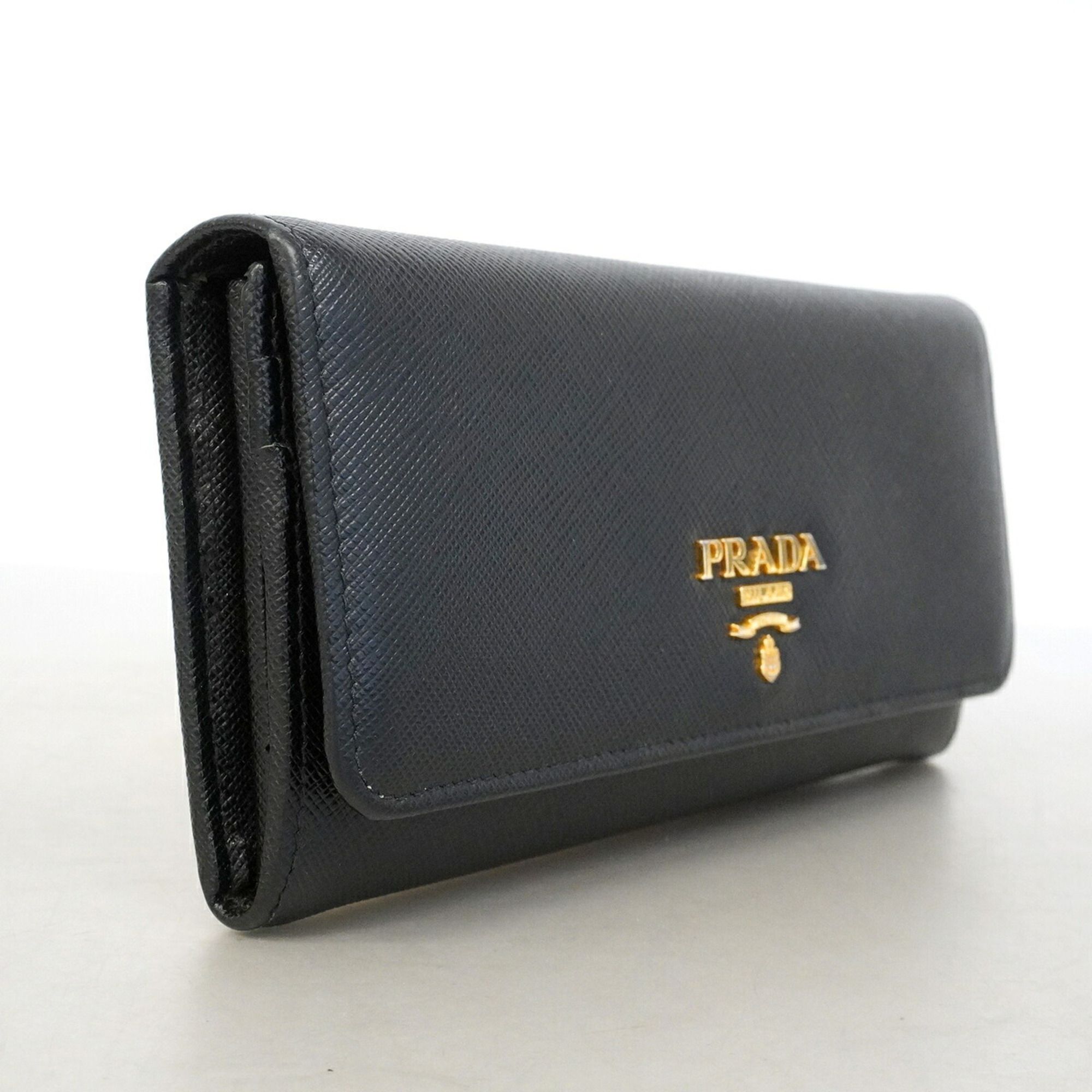Leather Long Wallet (Bi-Fold) (Pre-Owned) - Prada - Modalova