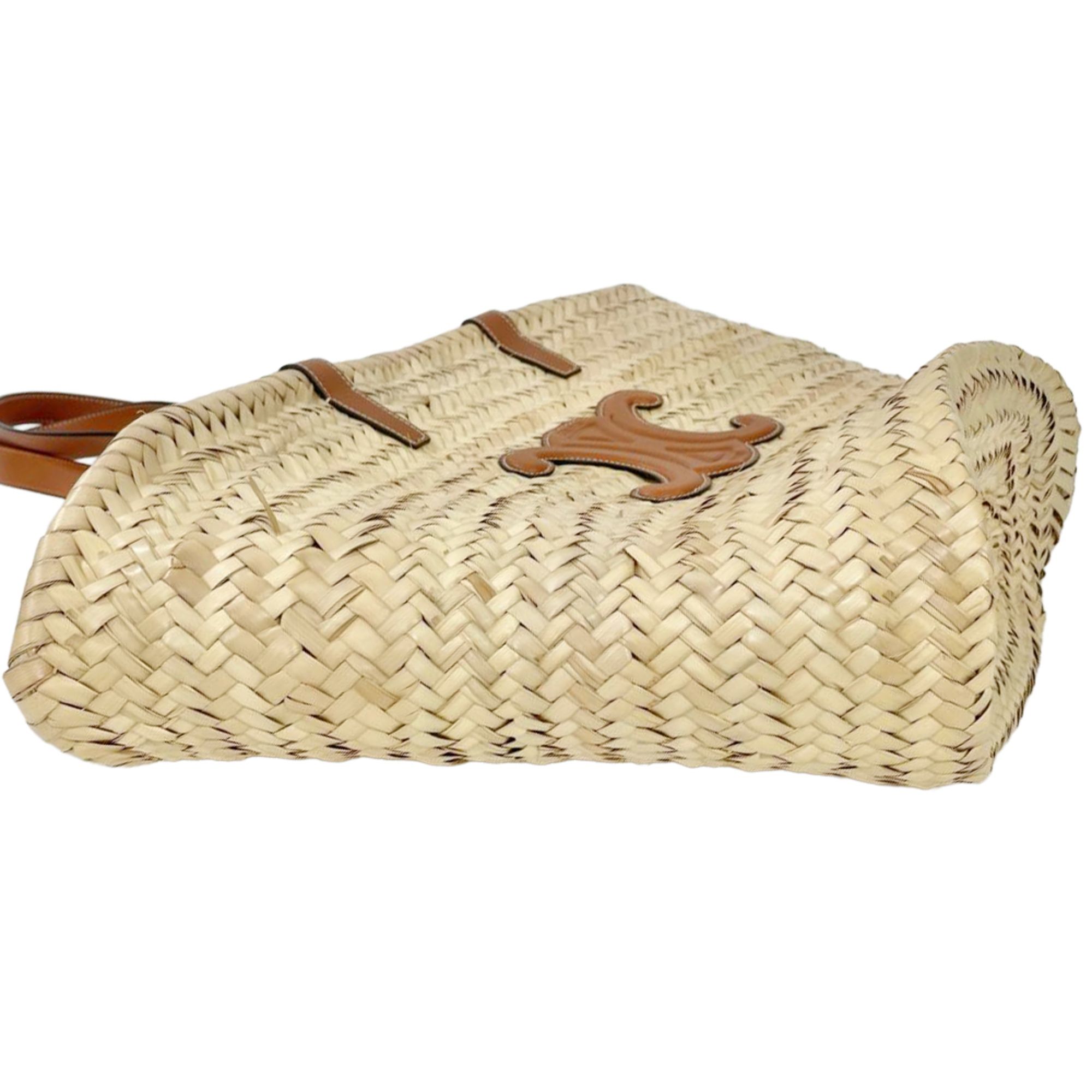 Raffia Leather Tote Bag (Pre-Owned) - Celine - Modalova