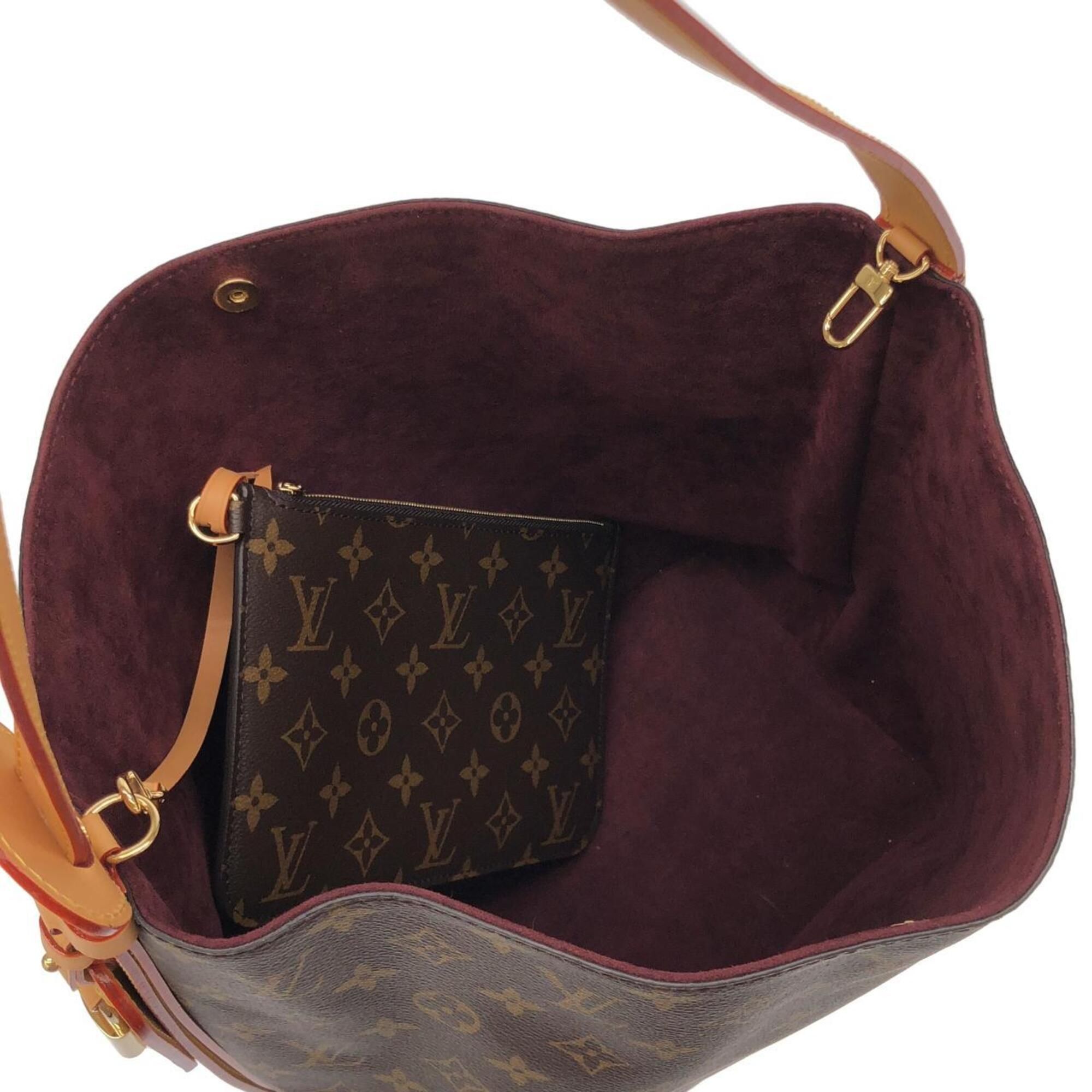Monogram Coated Canvas Pouch Shoulder Bag (Pre-Owned) - Louis Vuitton - Modalova