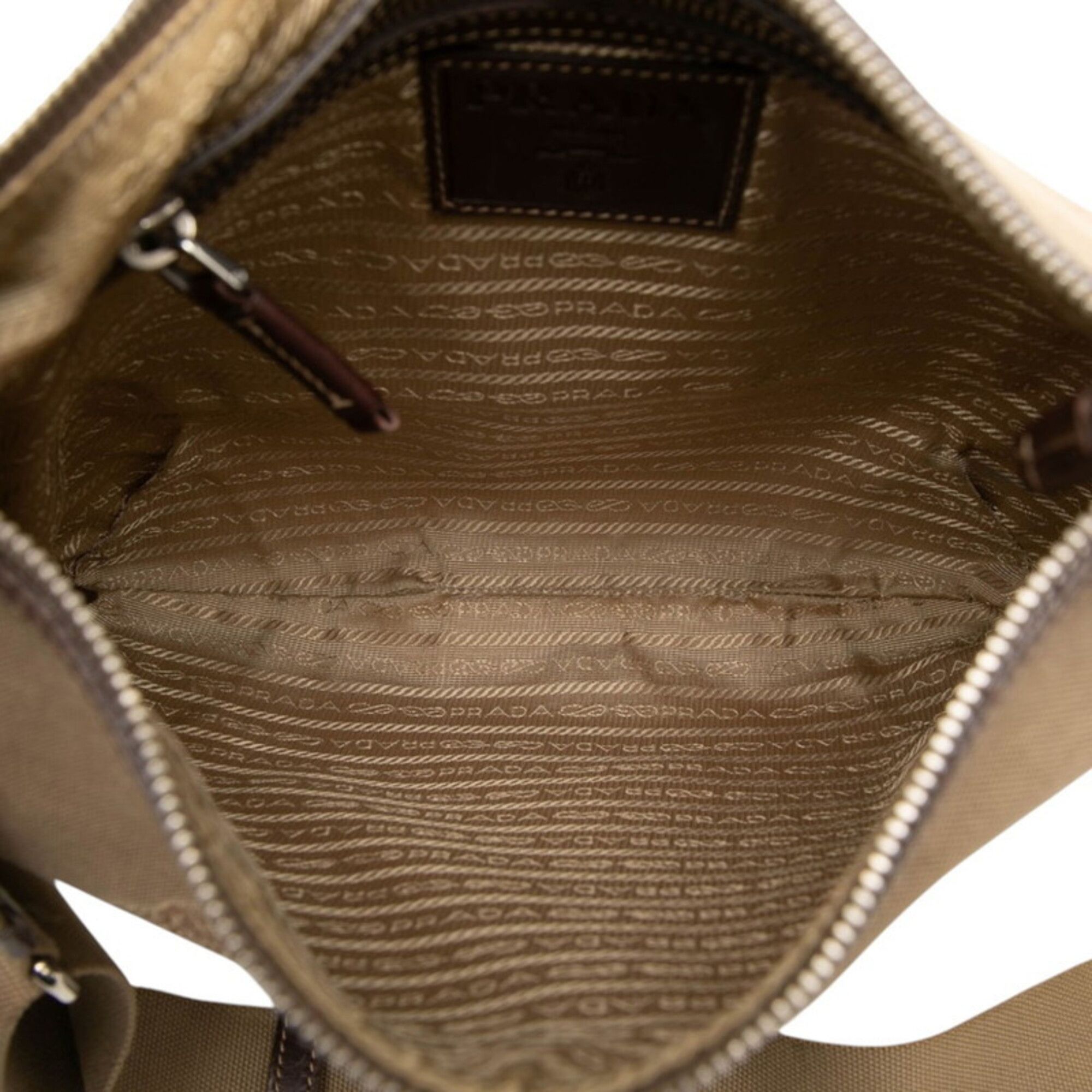 Canvas Leather Shoulder Bag (Pre-Owned) - Prada - Modalova