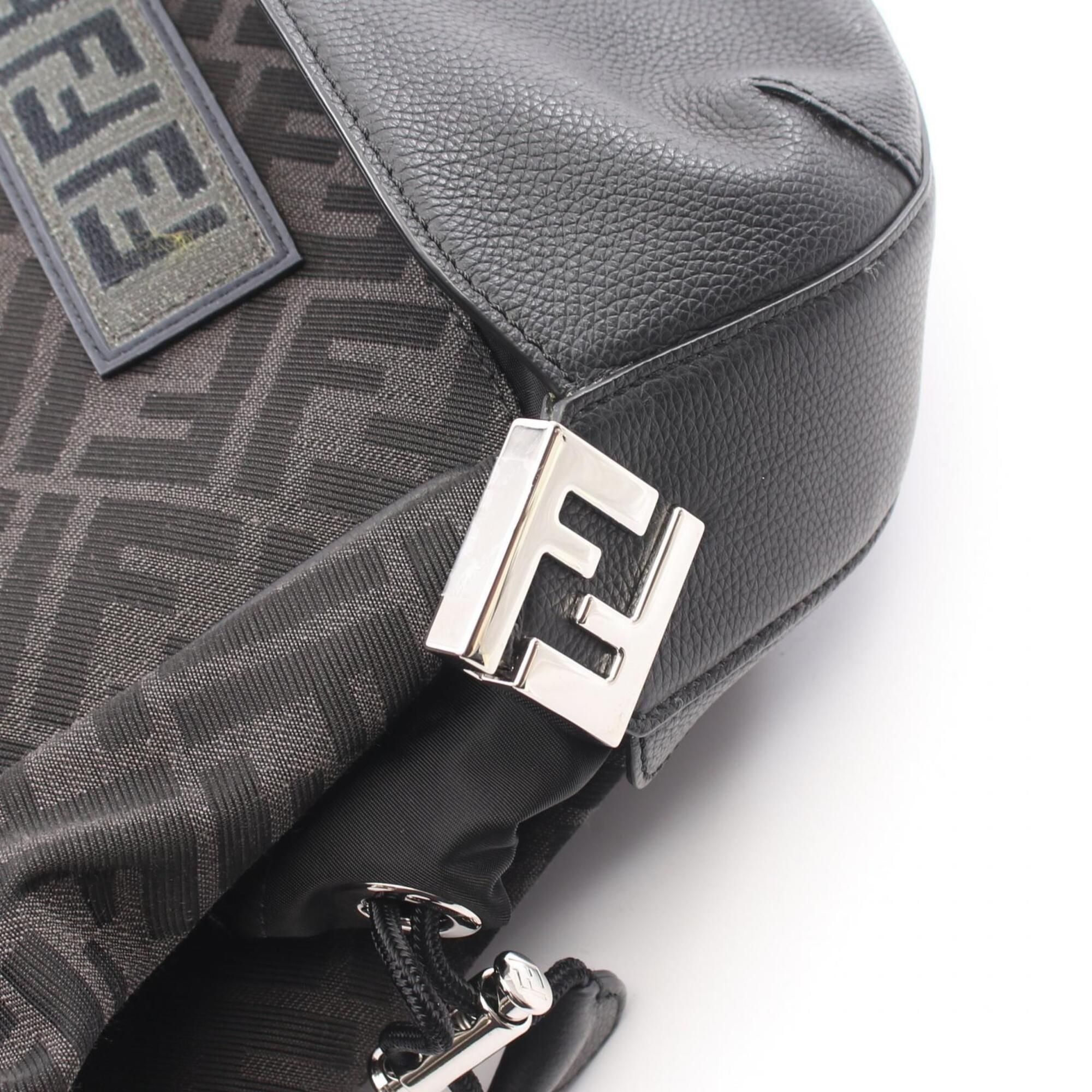 Canvas Leather Backpack (Pre-Owned) - Fendi - Modalova