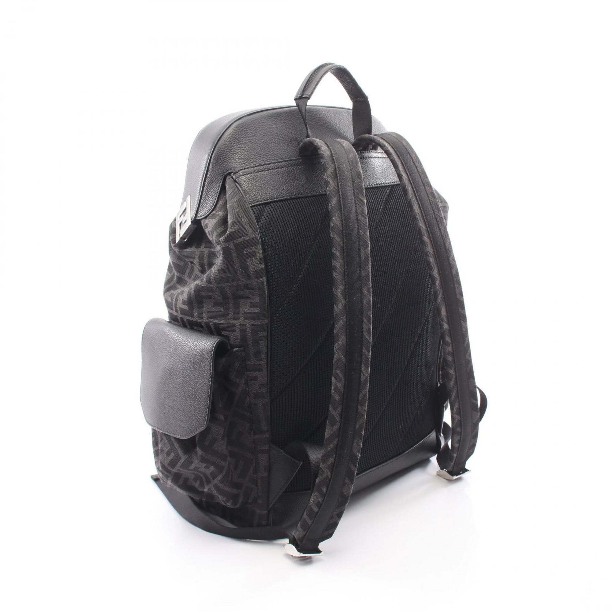 Canvas Leather Backpack (Pre-Owned) - Fendi - Modalova