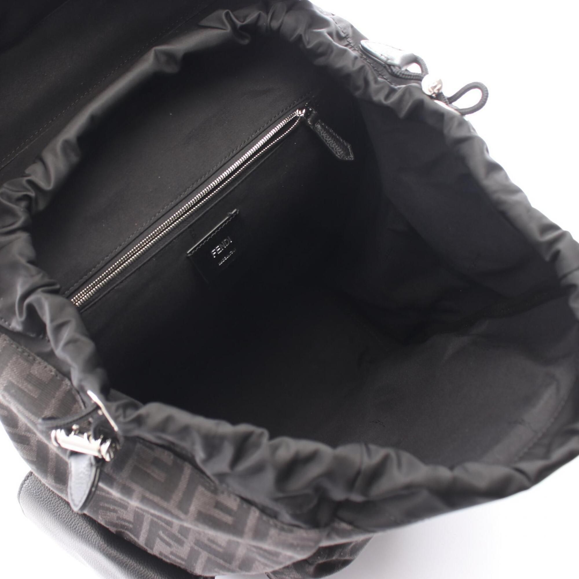 Canvas Leather Backpack (Pre-Owned) - Fendi - Modalova