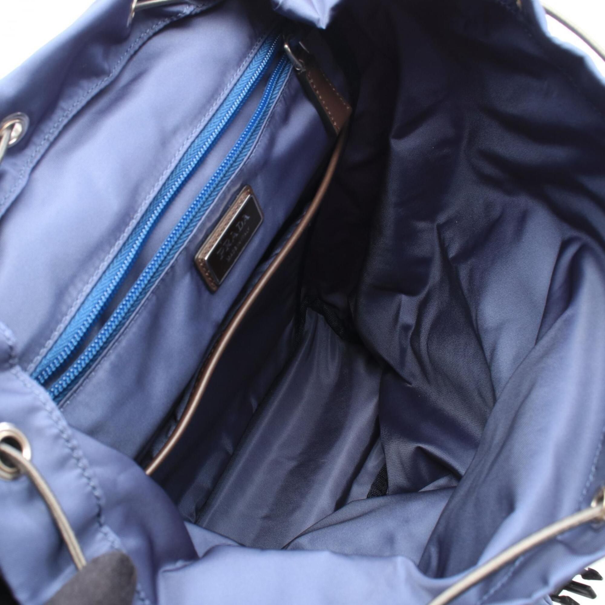 Nylon Leather Backpack Handbag (Pre-Owned) - Prada - Modalova