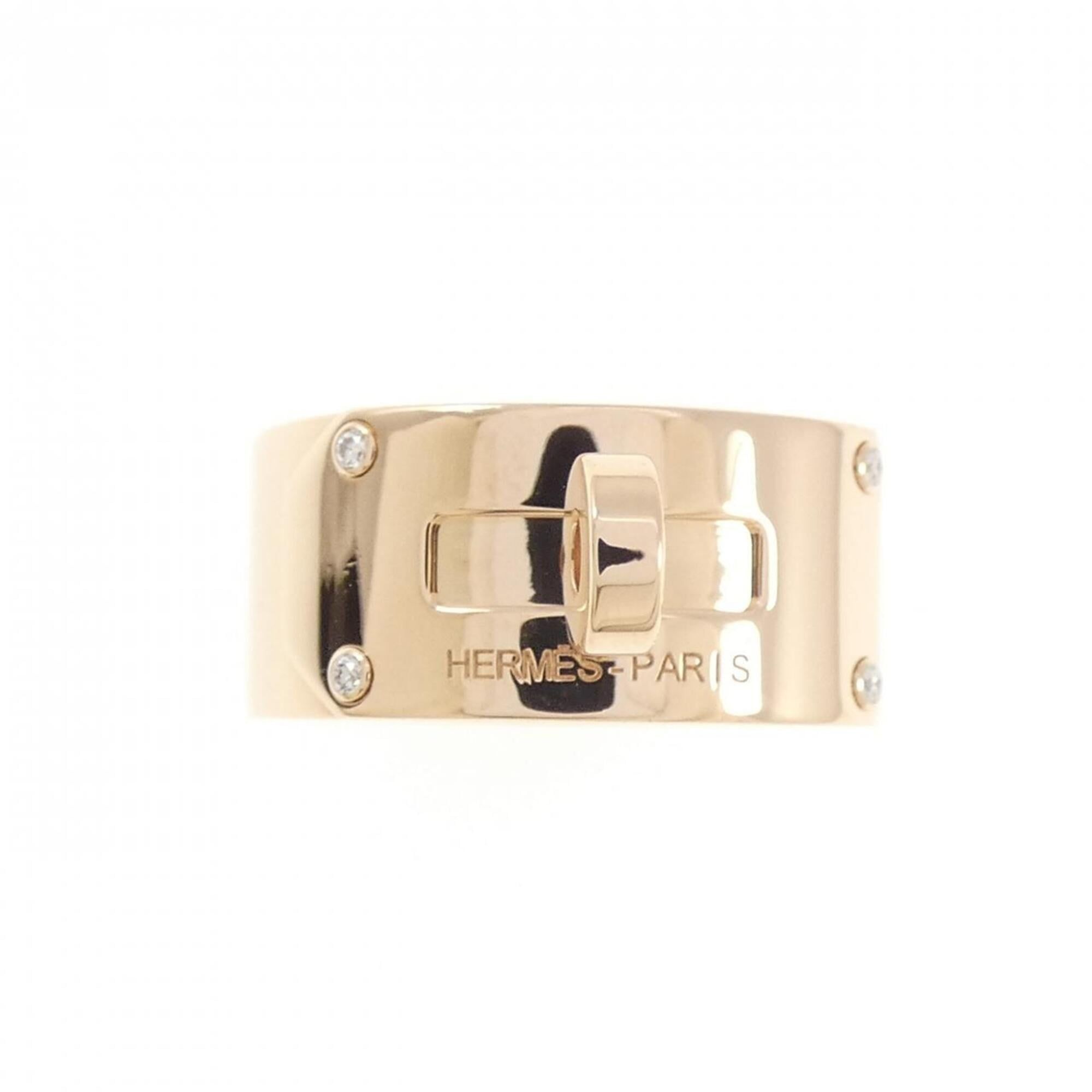 Pink Gold (18K) Band Ring (Pre-Owned) - Hermes - Modalova