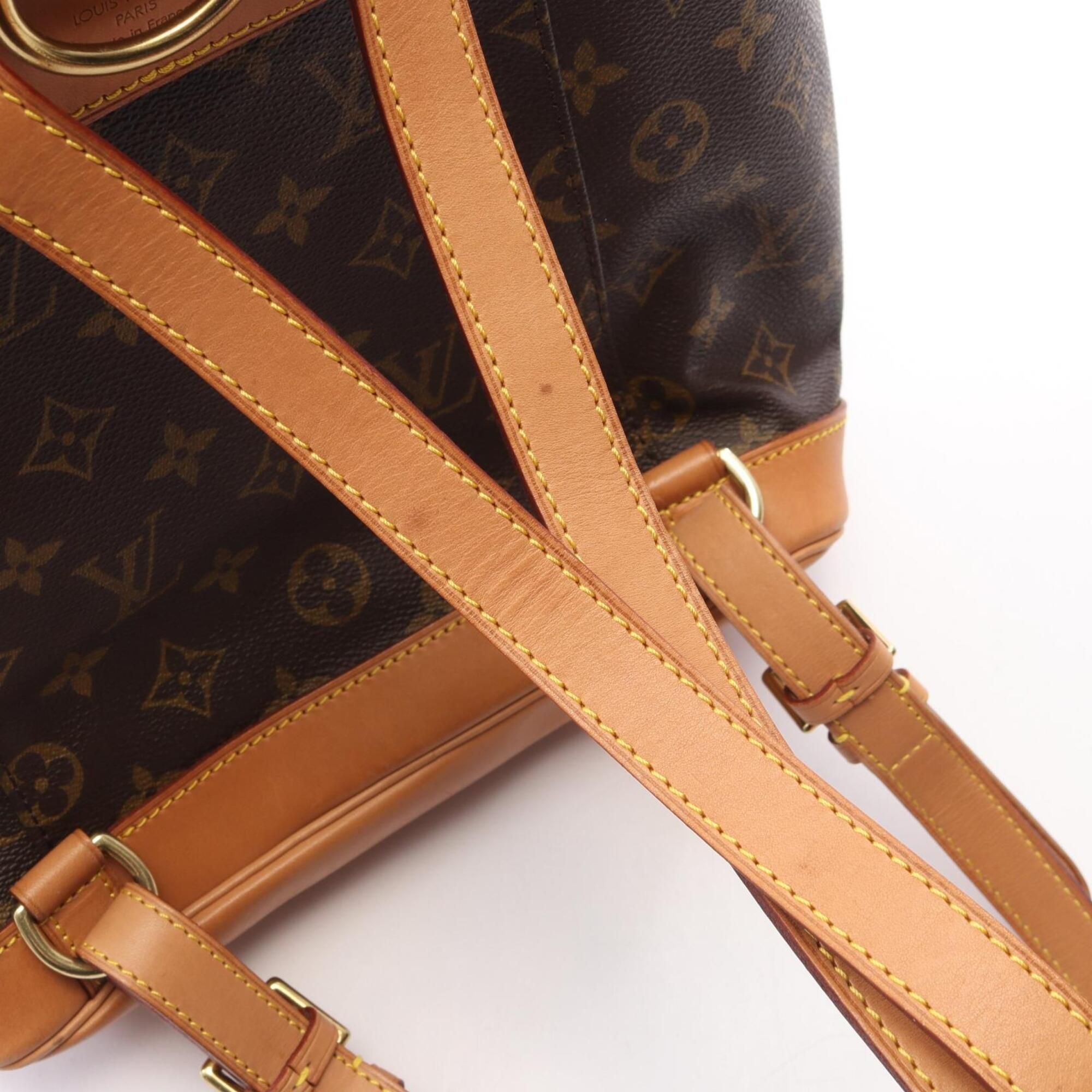 Coated Canvas Leather Backpack Handbag (Pre-Owned) - Louis Vuitton - Modalova