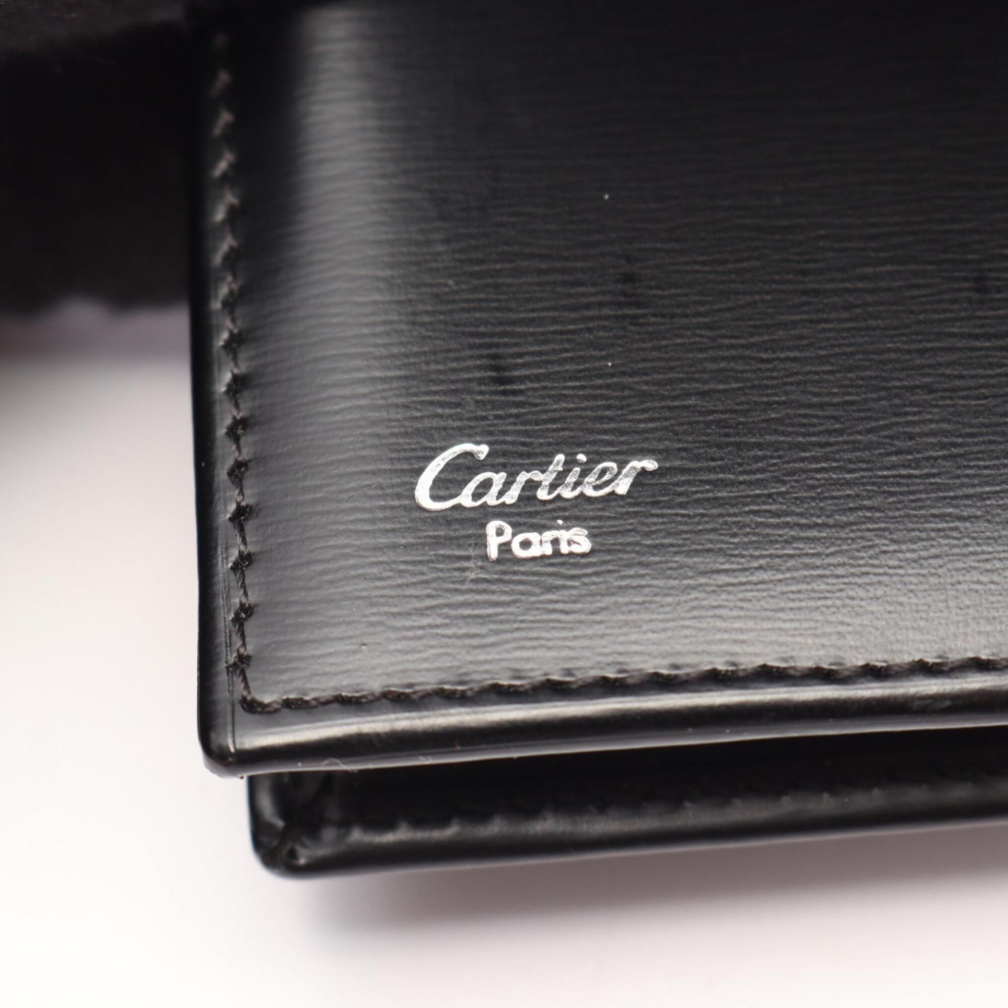 Leather Long Wallet (Bi-Fold) (Pre-Owned) - Cartier - Modalova