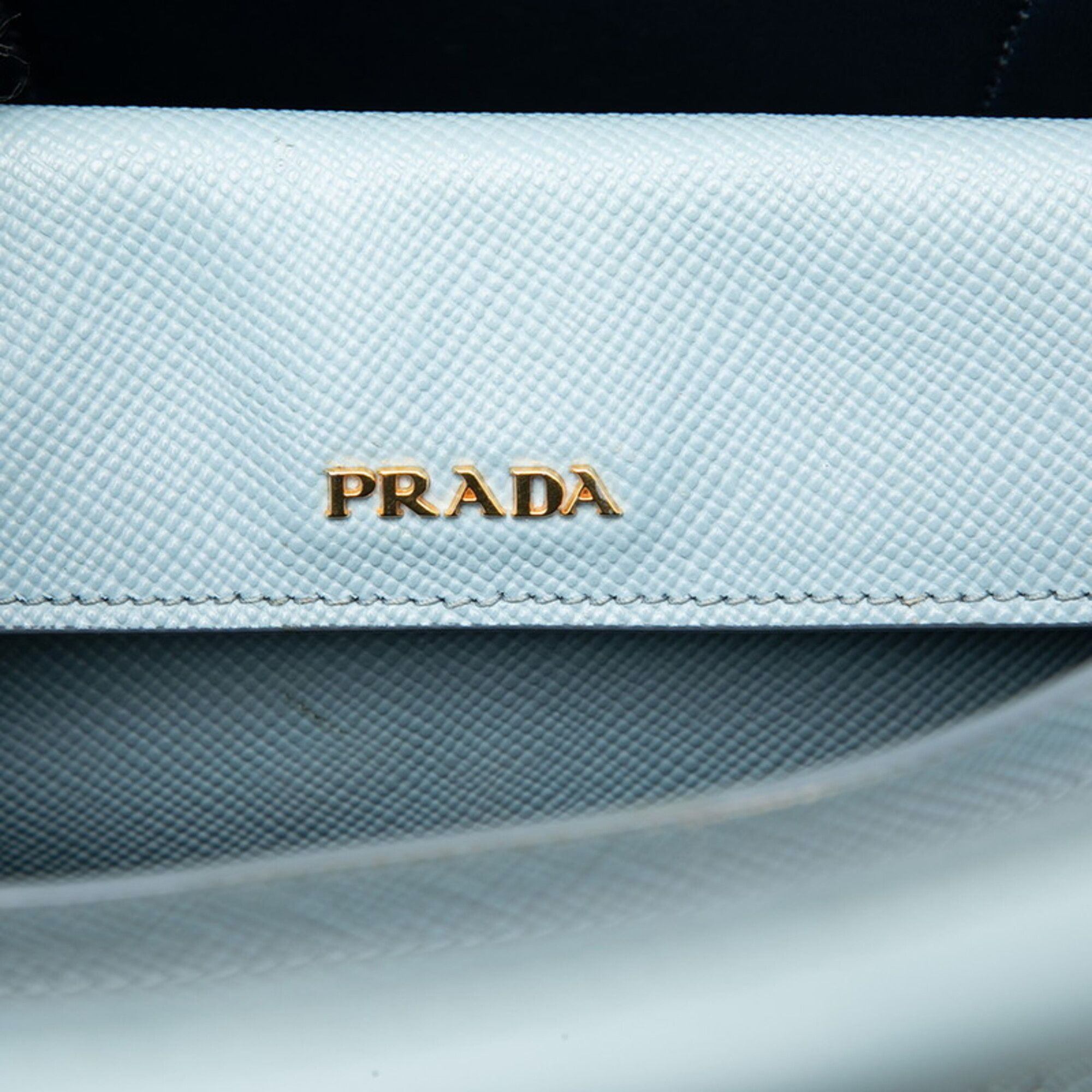 Saffiano Triangle Leather Handbag Shoulder Bag (Pre-Owned) - Prada - Modalova