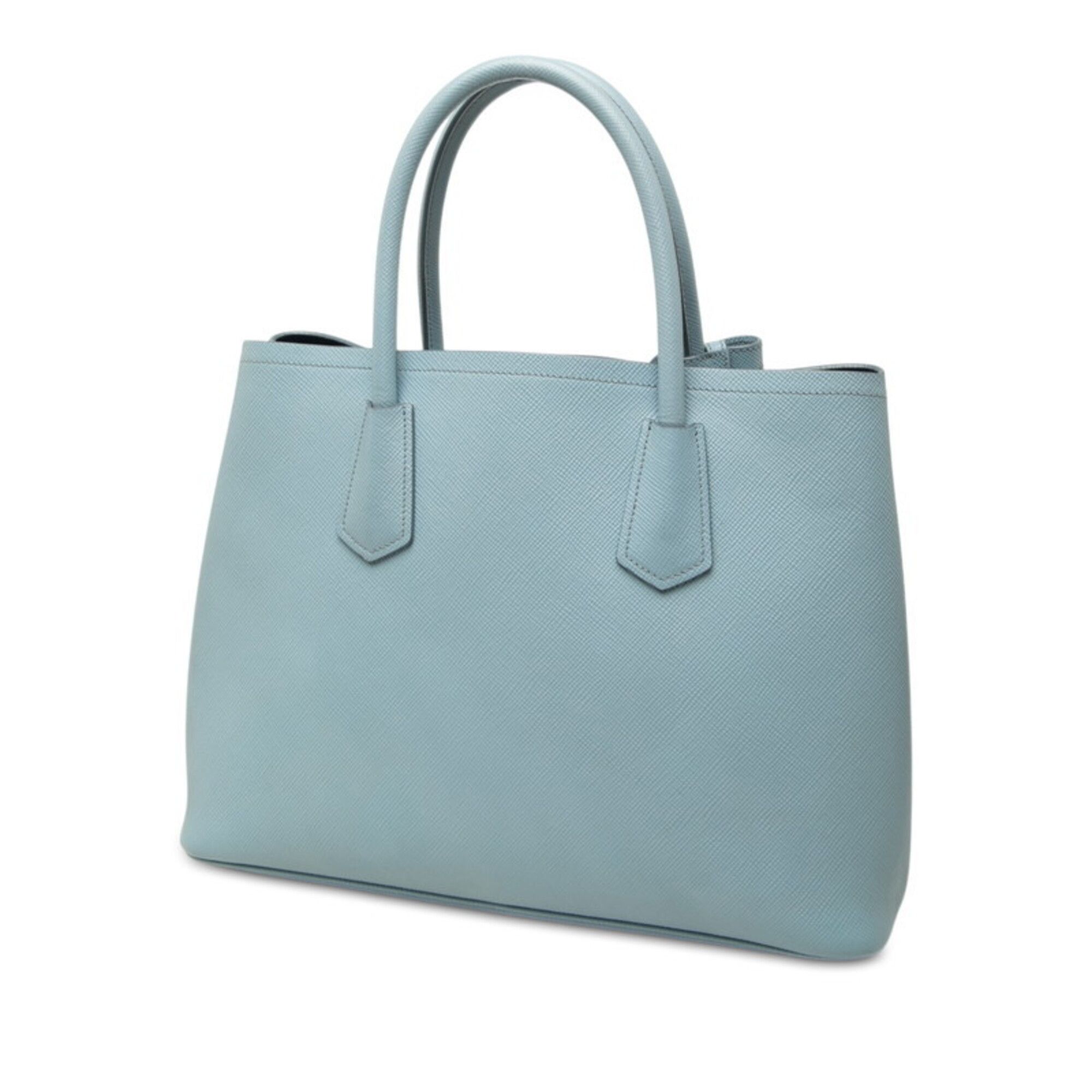 Saffiano Triangle Leather Handbag Shoulder Bag (Pre-Owned) - Prada - Modalova