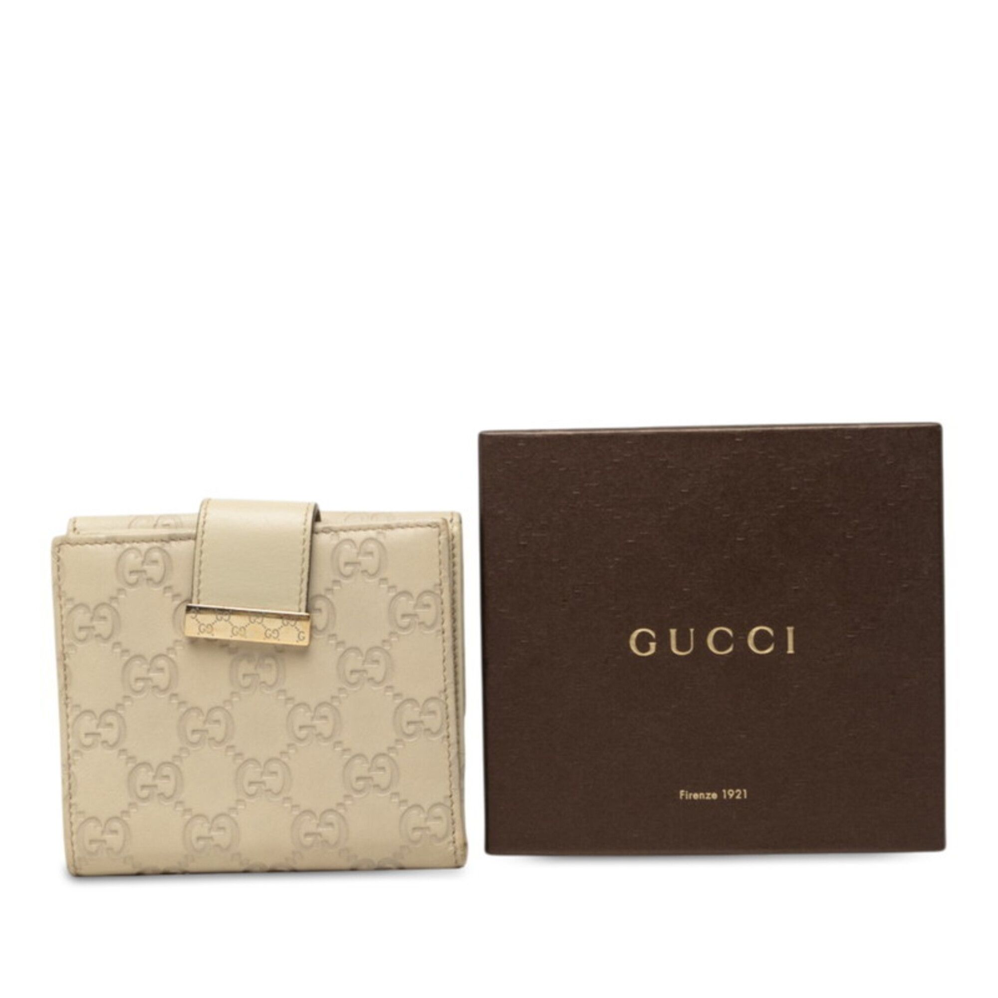 Leather Wallet (Bi-Fold) (Pre-Owned) - Gucci - Modalova