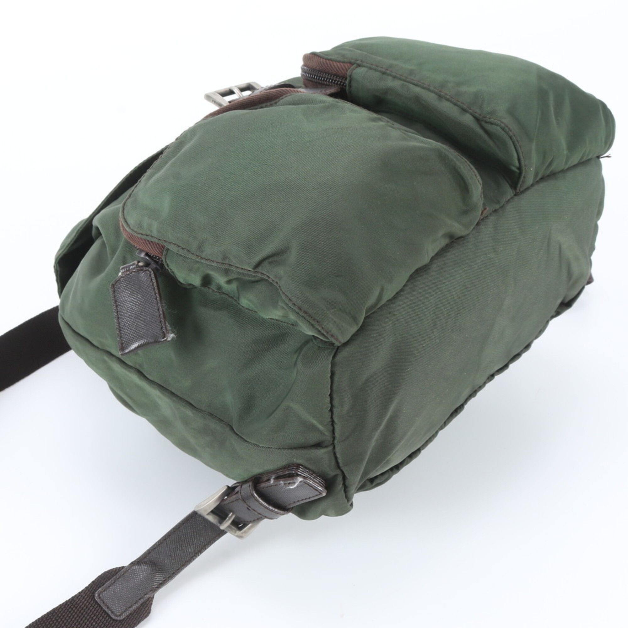Nylon Leather Backpack (Pre-Owned) - Prada - Modalova