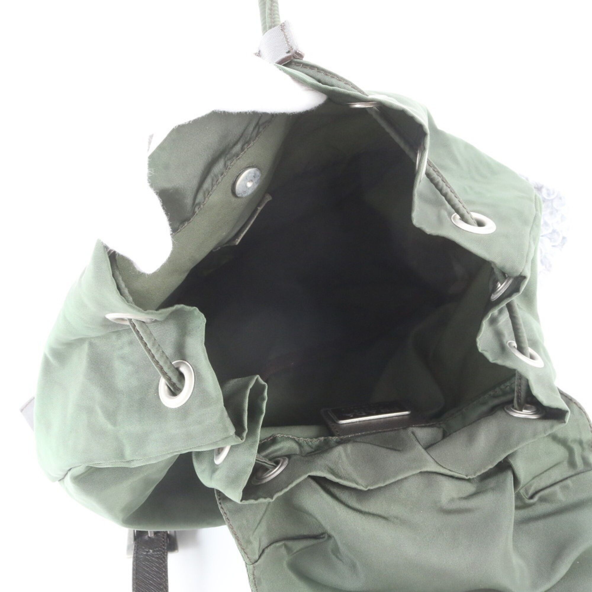 Nylon Leather Backpack (Pre-Owned) - Prada - Modalova