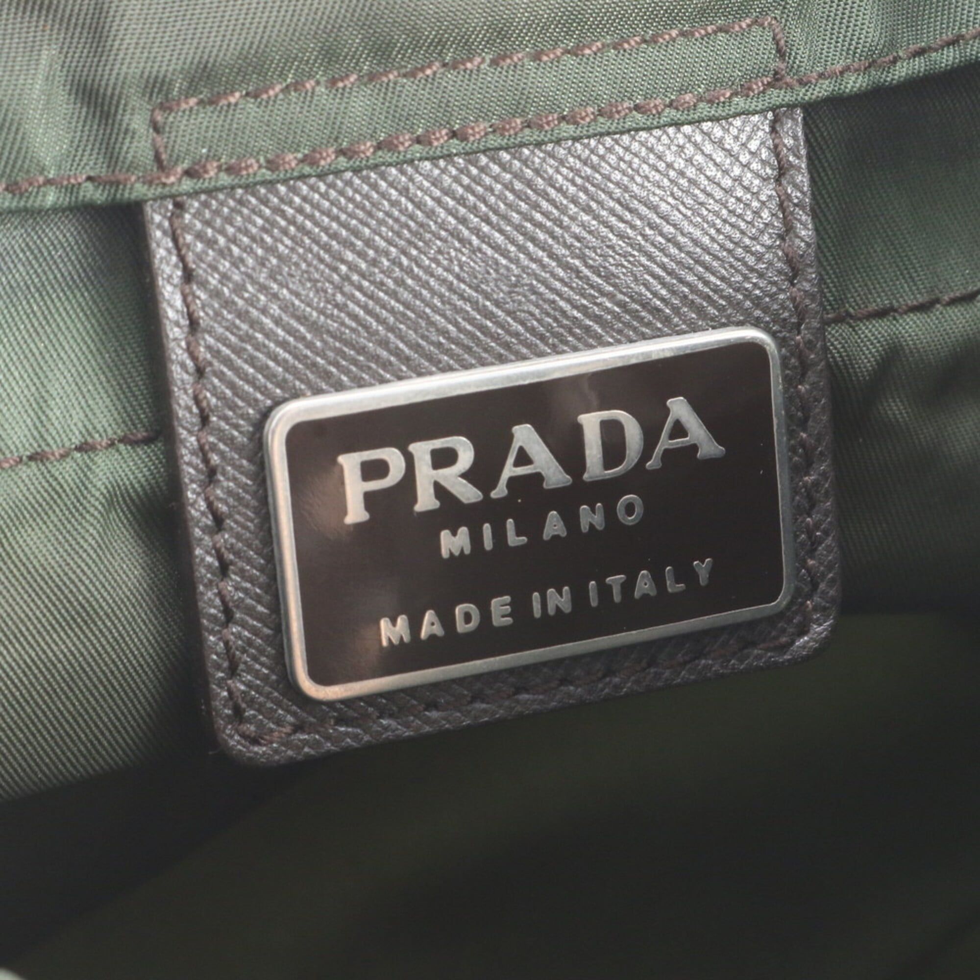 Nylon Leather Backpack (Pre-Owned) - Prada - Modalova
