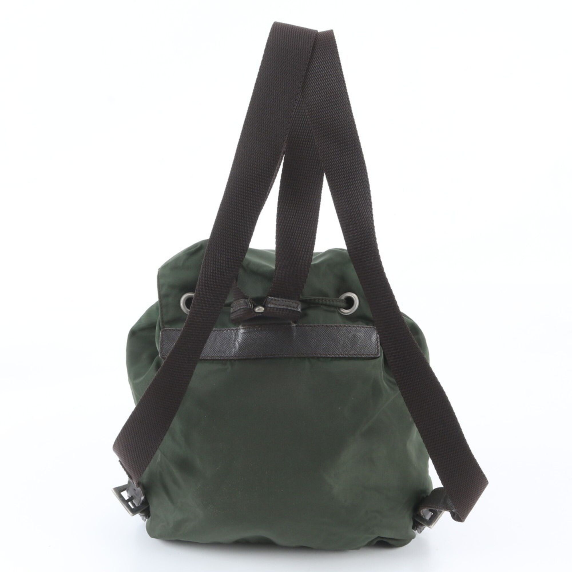 Nylon Leather Backpack (Pre-Owned) - Prada - Modalova