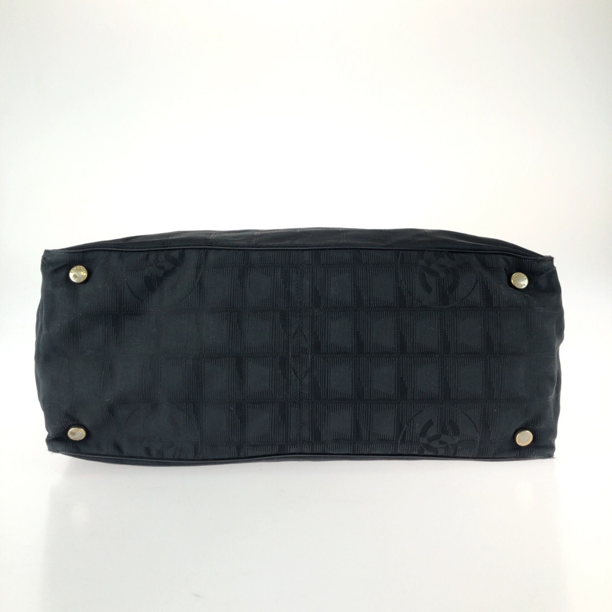 Nylon Leather Shoulder Bag Tote Bag (Pre-Owned) - Chanel - Modalova